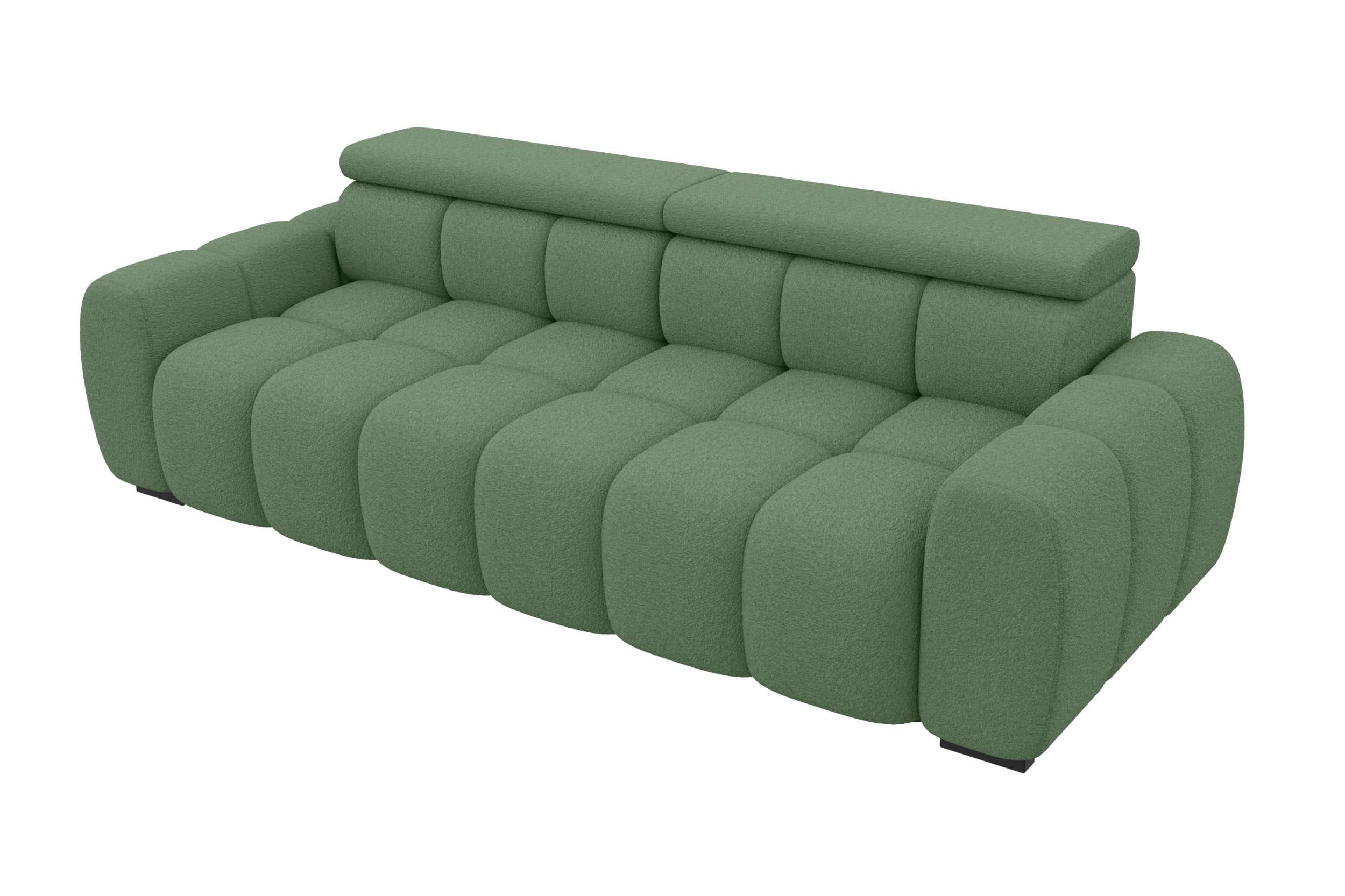 Bigsofa Santorin im Boucle Stoffbezug Minze