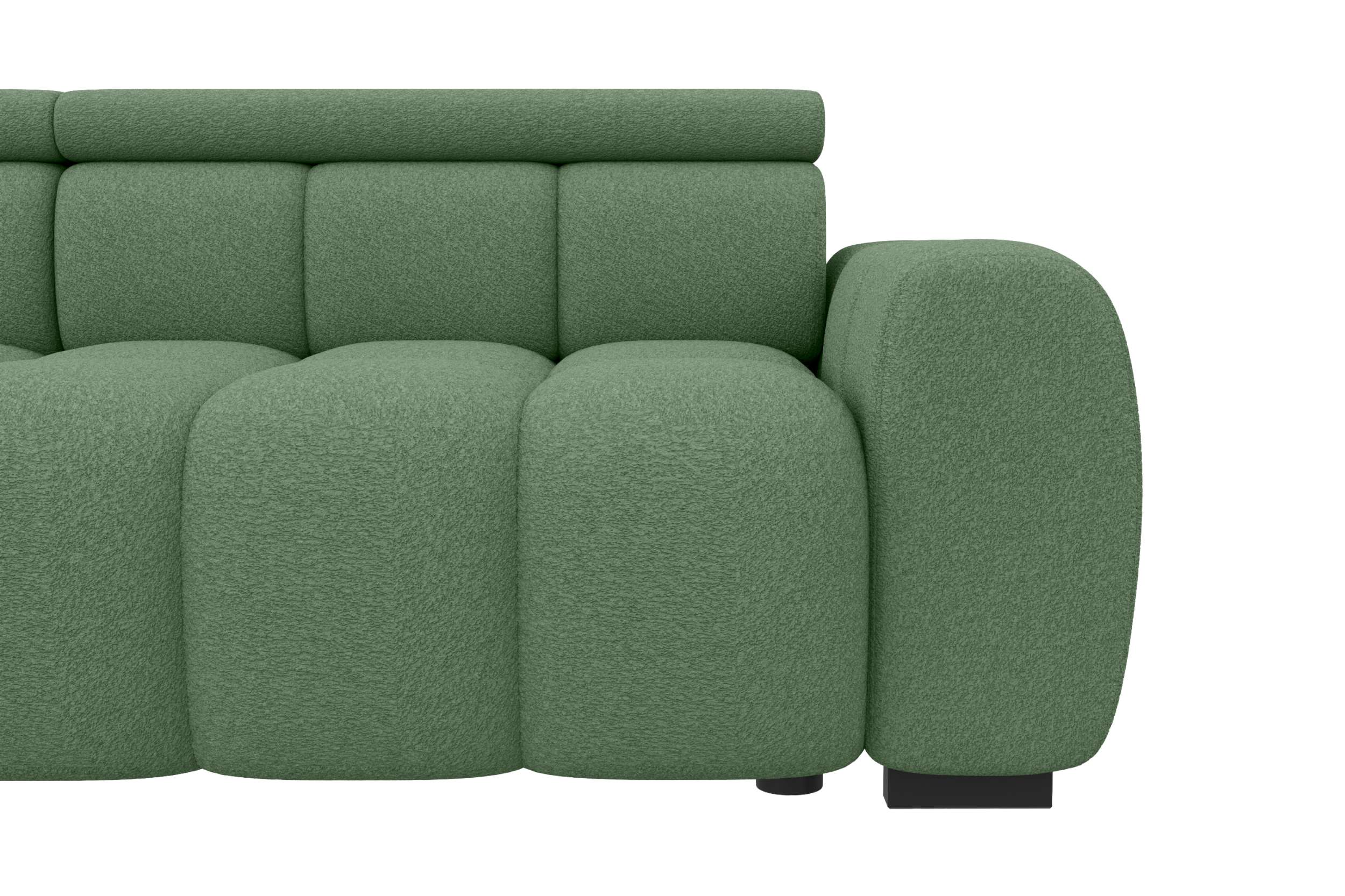 Bigsofa Santorin im Boucle Stoffbezug Minze