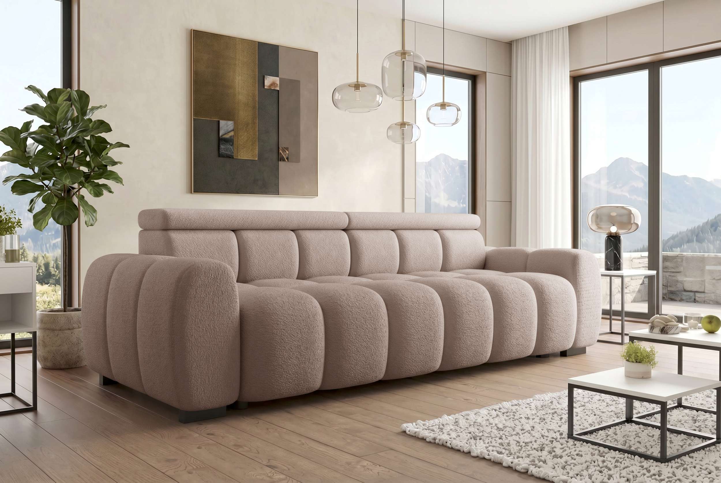 Bigsofa Santorin im Stoffbezug