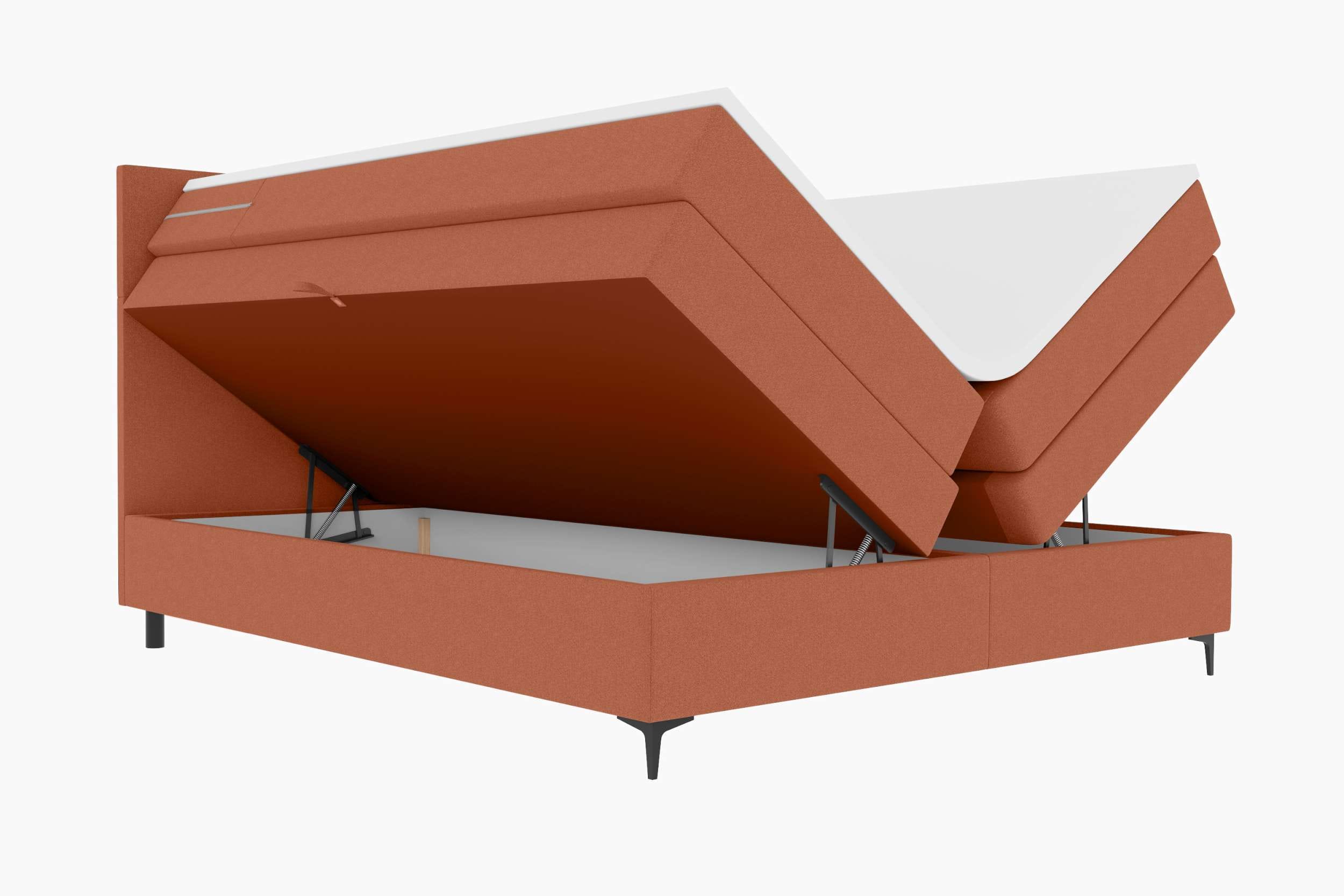 Boxspringbett Nuvia Rostfarben