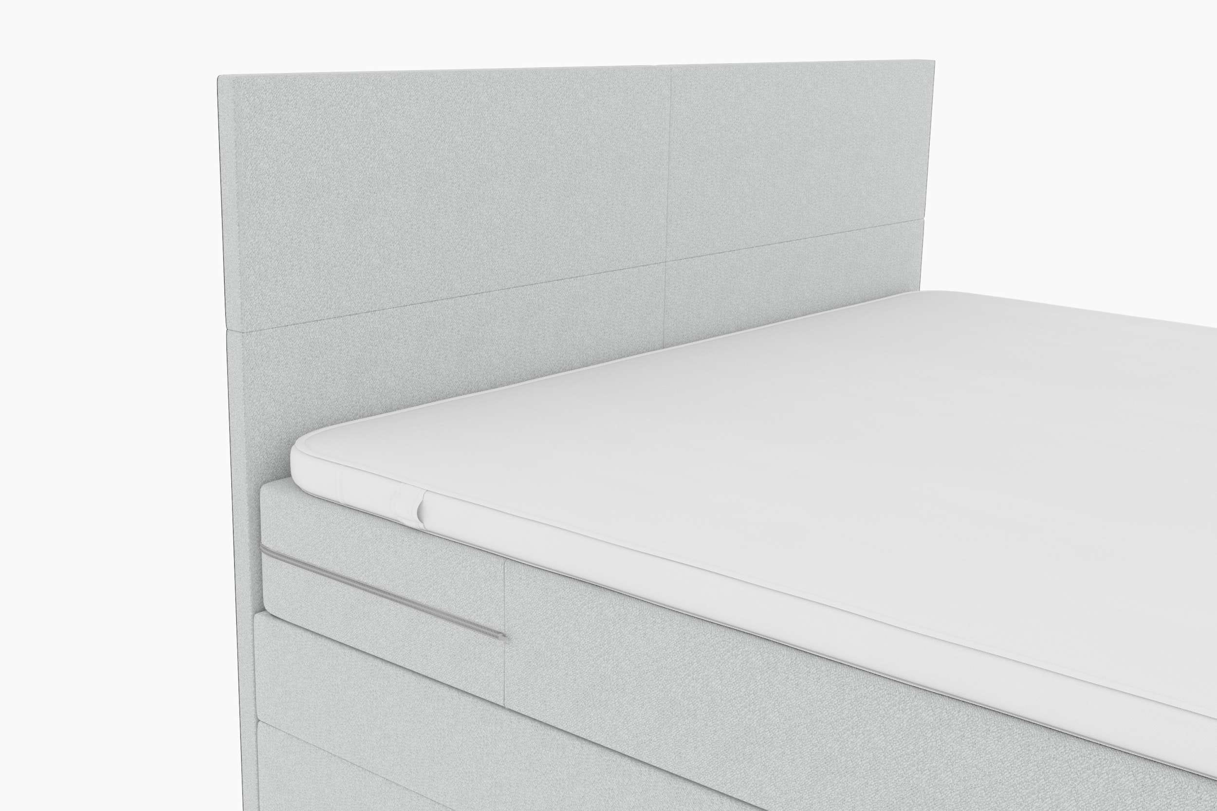 Boxspringbett Nuvia Hellgrau