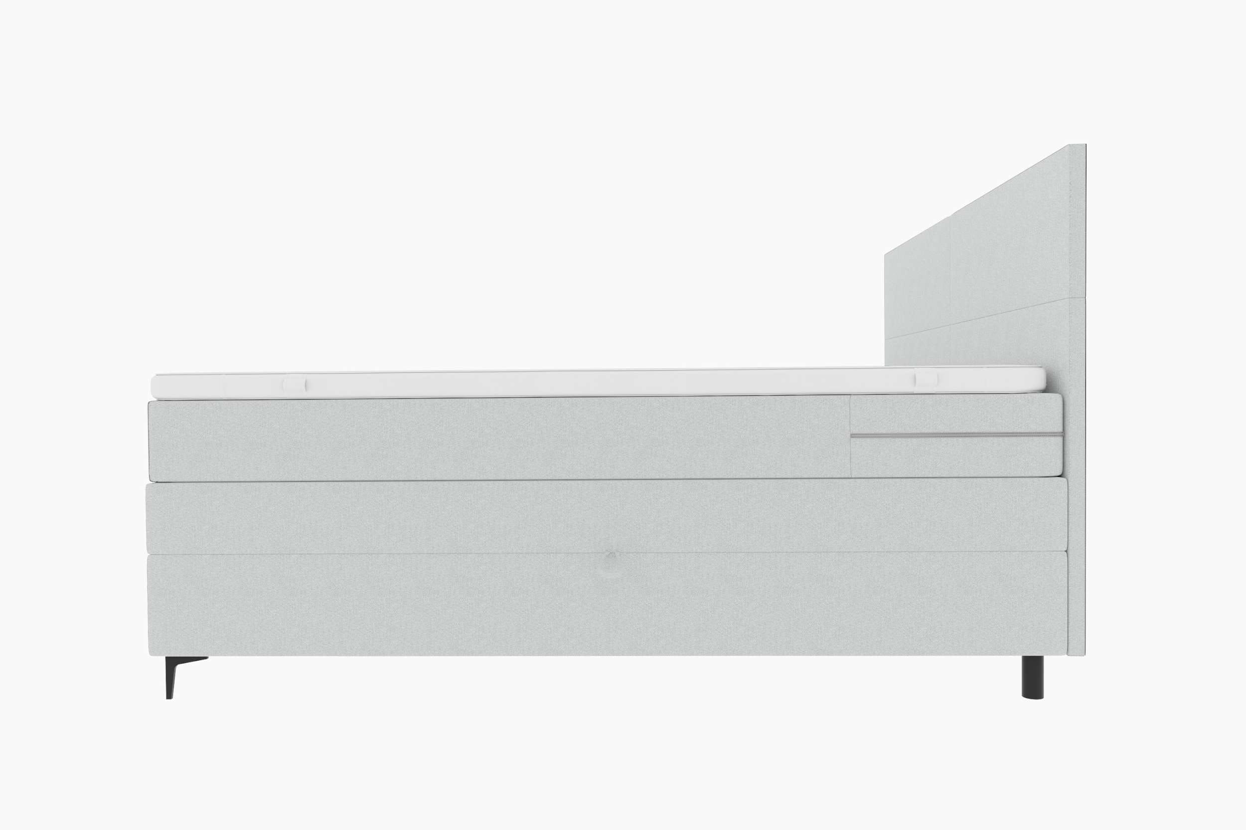Boxspringbett Nuvia Hellgrau