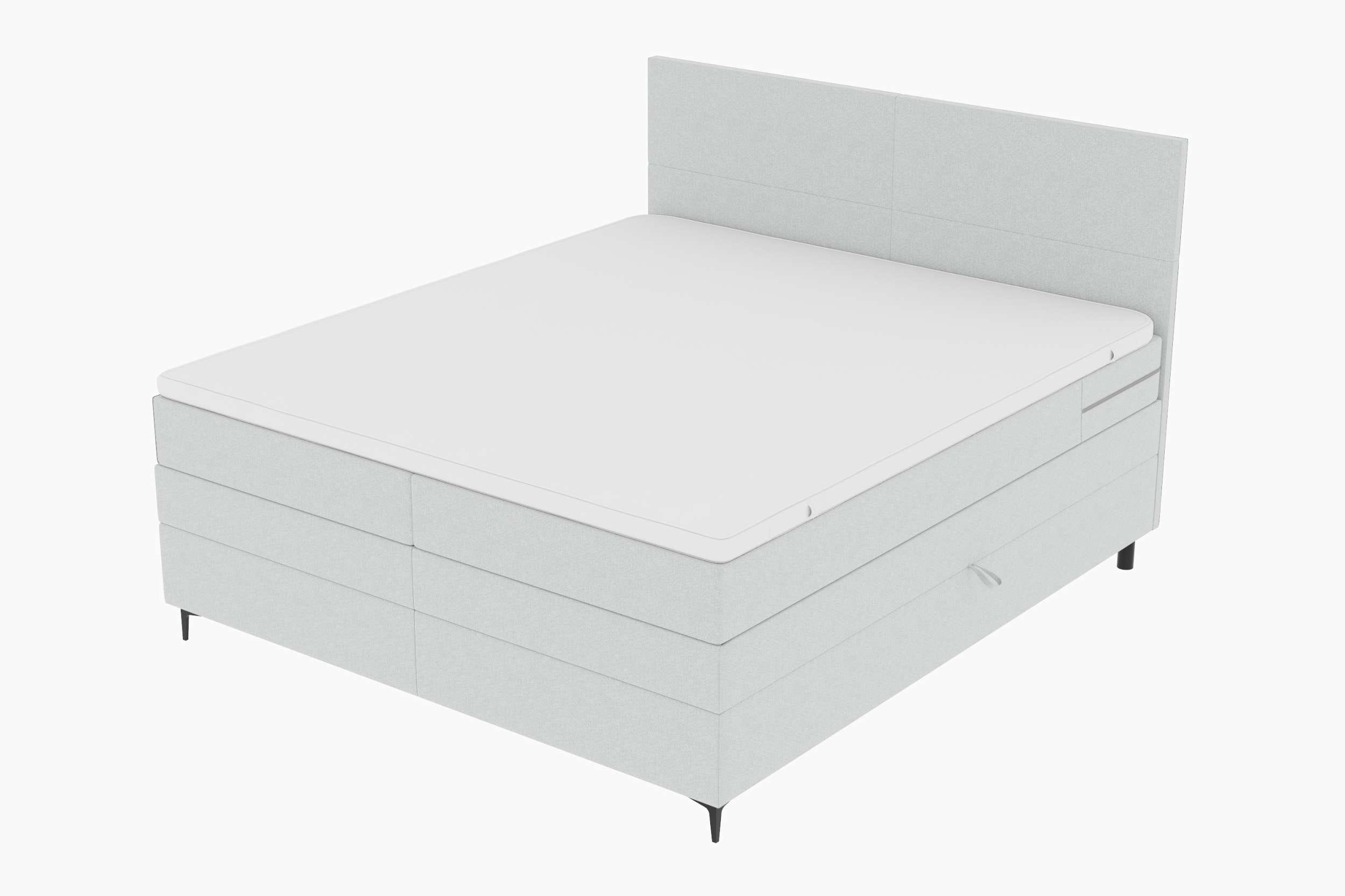 Boxspringbett Nuvia Hellgrau