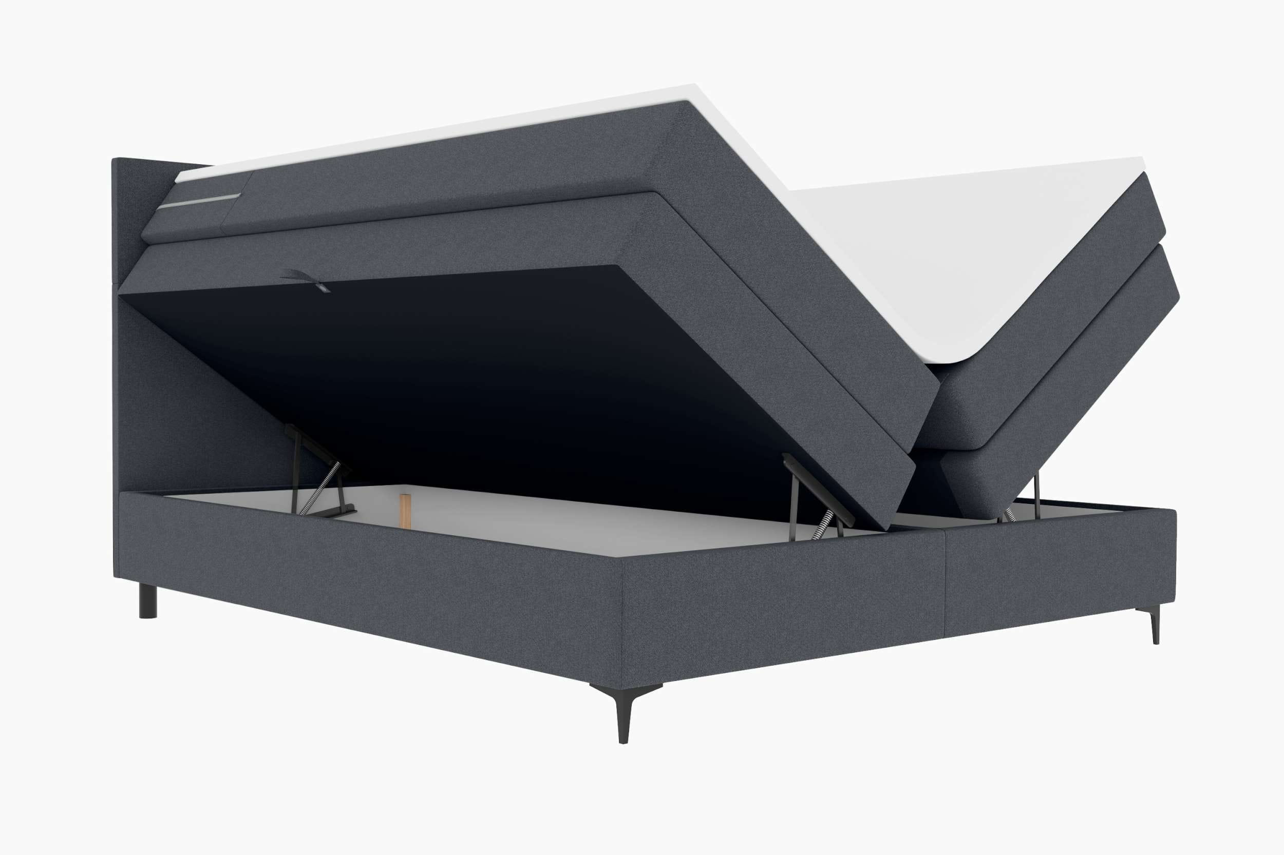 Boxspringbett Nuvia Anthrazit