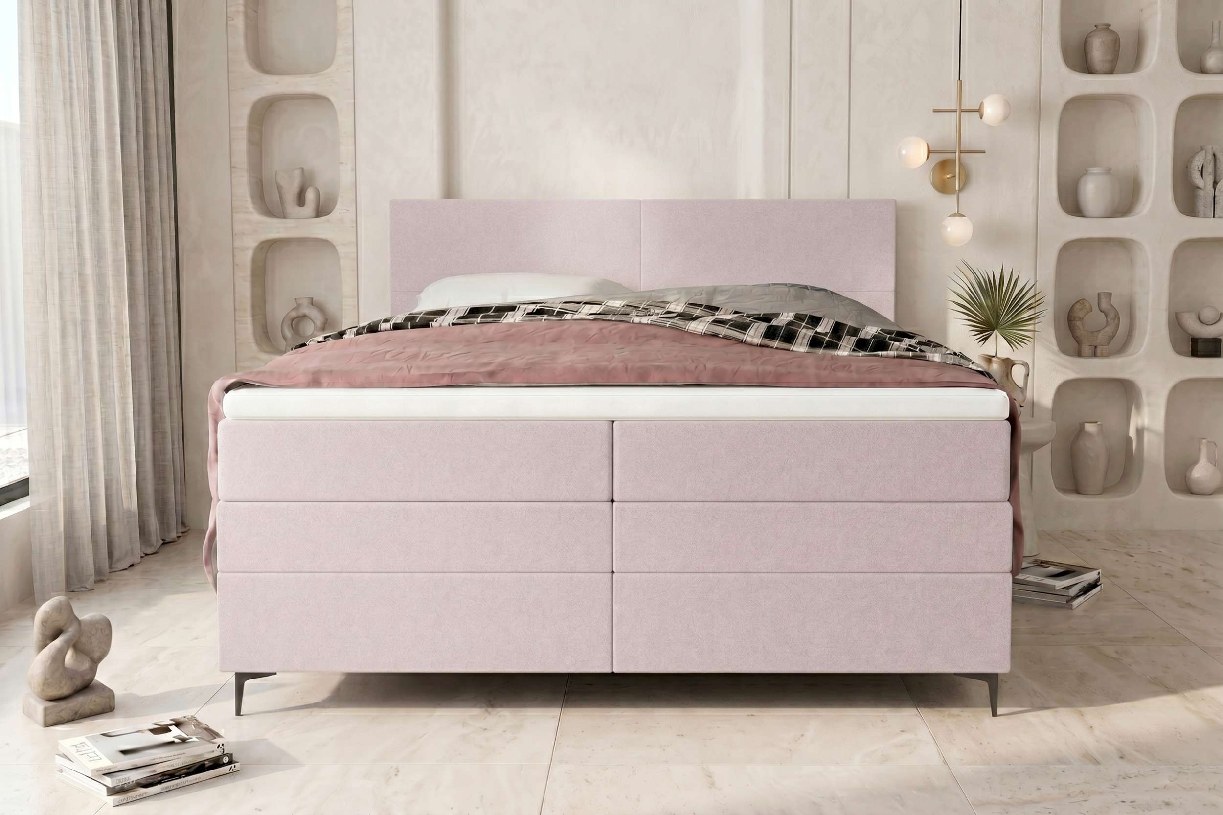 Boxspringbett Nuvia Beige