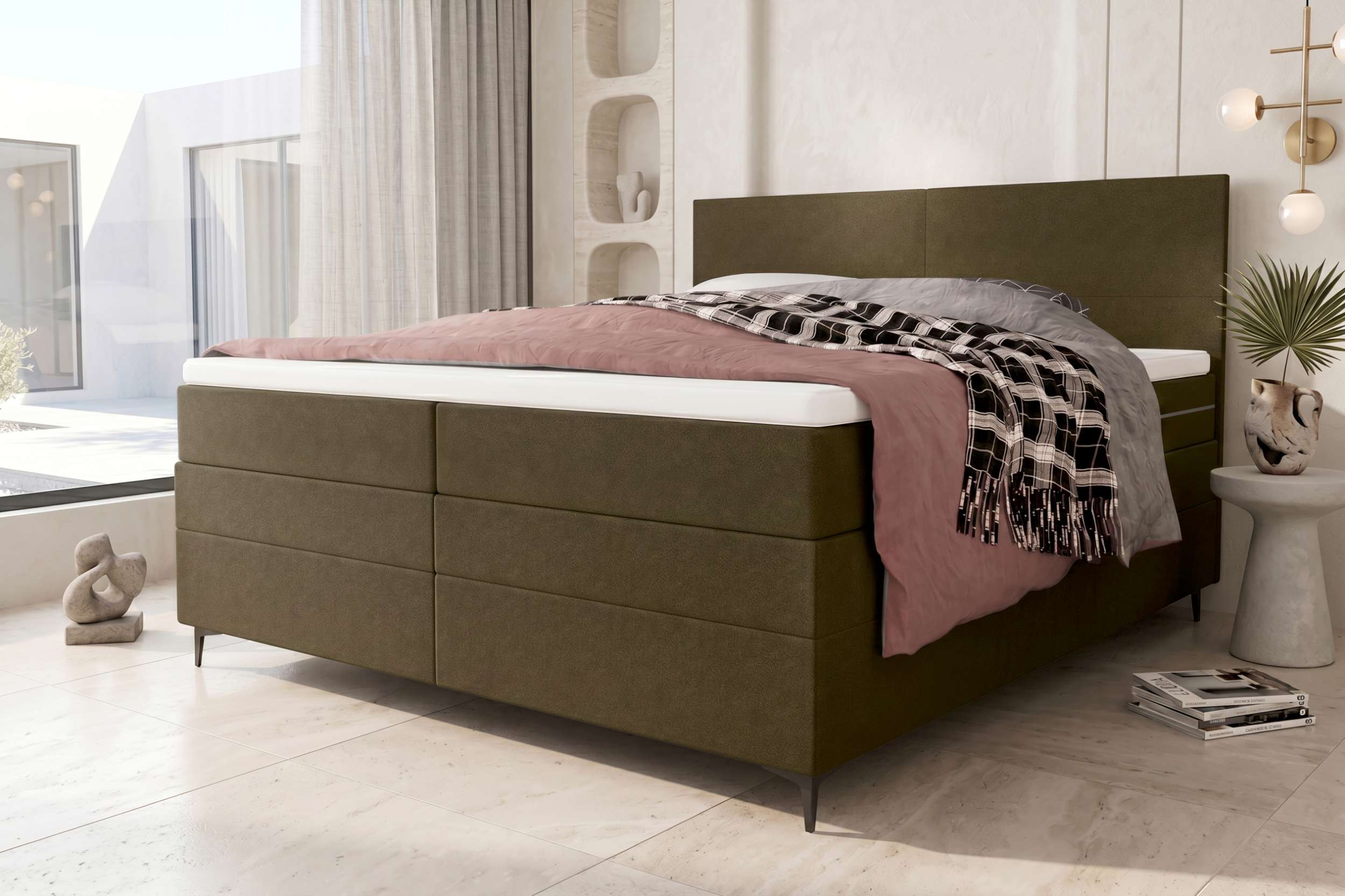 Boxspringbett Nuvia Olive