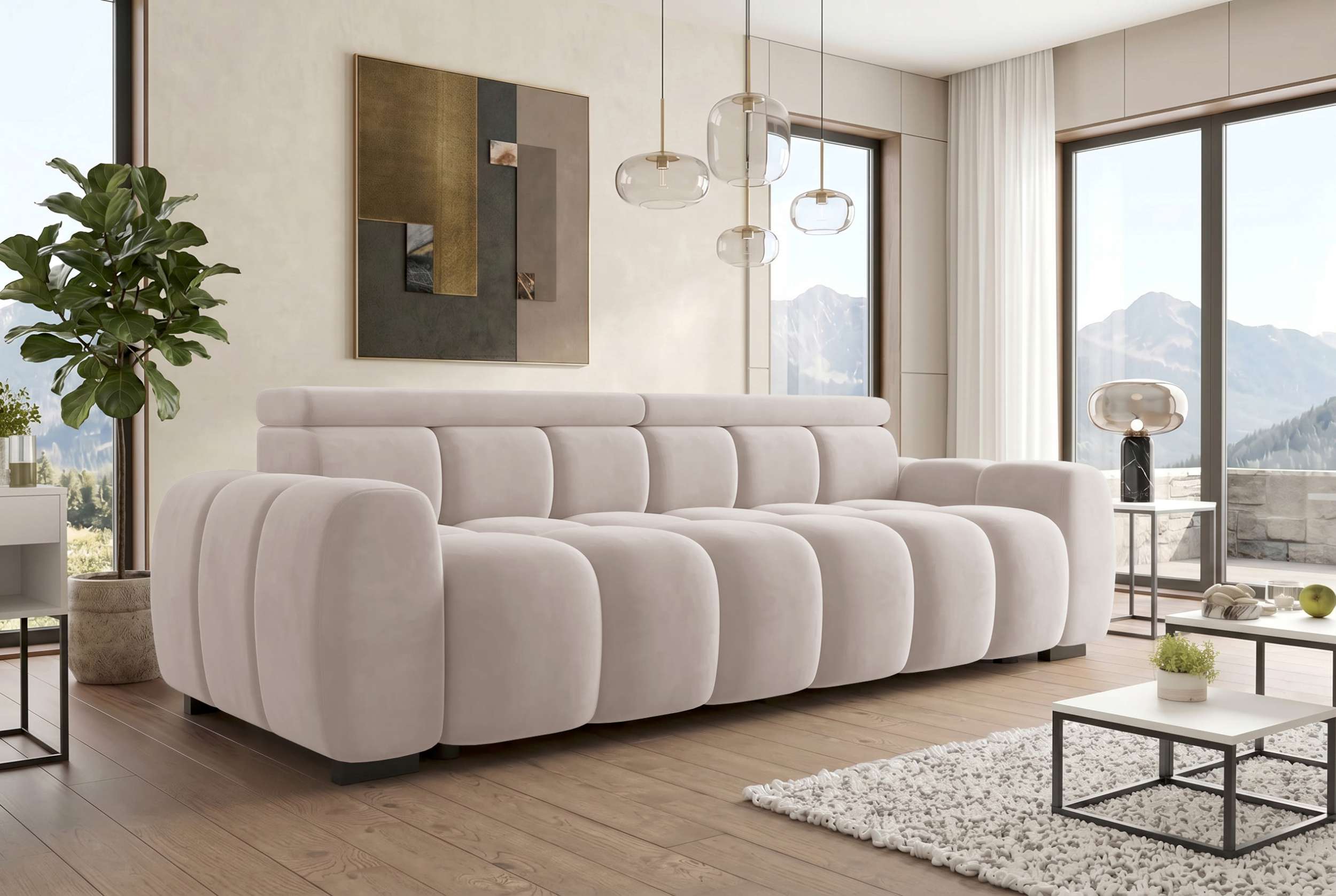 Bigsofa Santorin im Stoffbezug