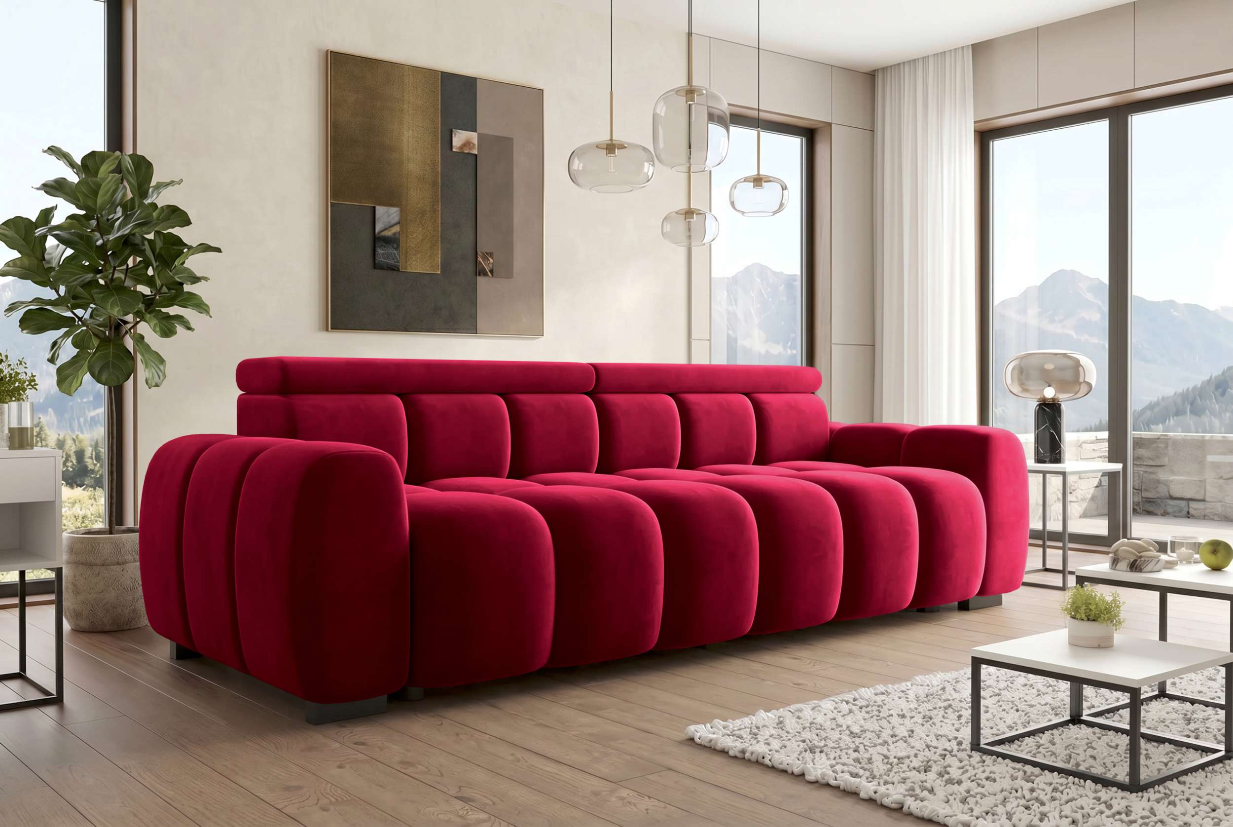 Bigsofa Santorin im Stoffbezug