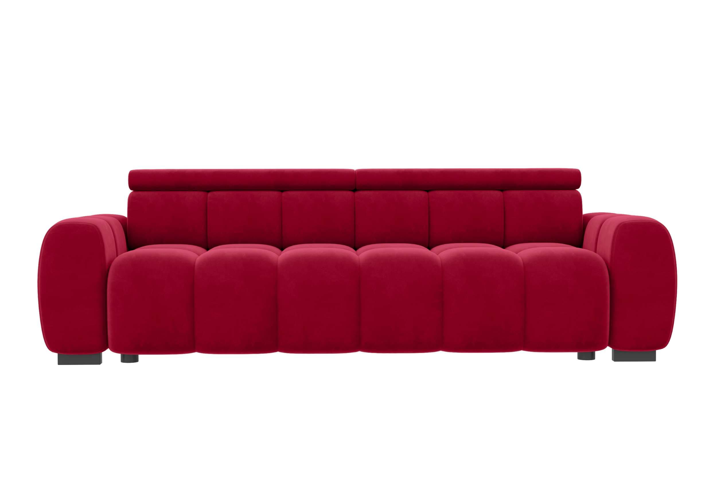 Bigsofa Santorin in Stoff Rot