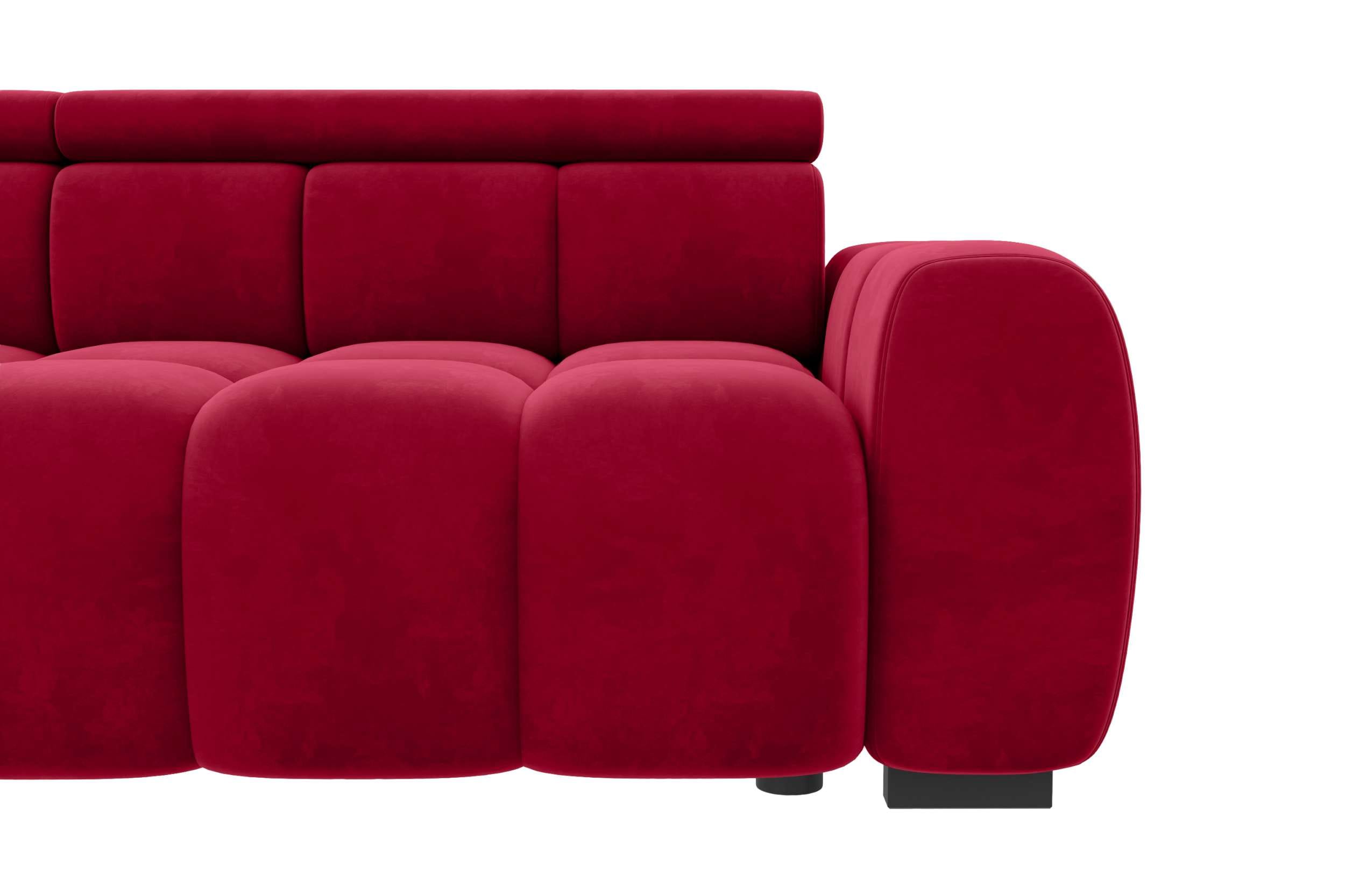 Bigsofa Santorin in Stoff Rot