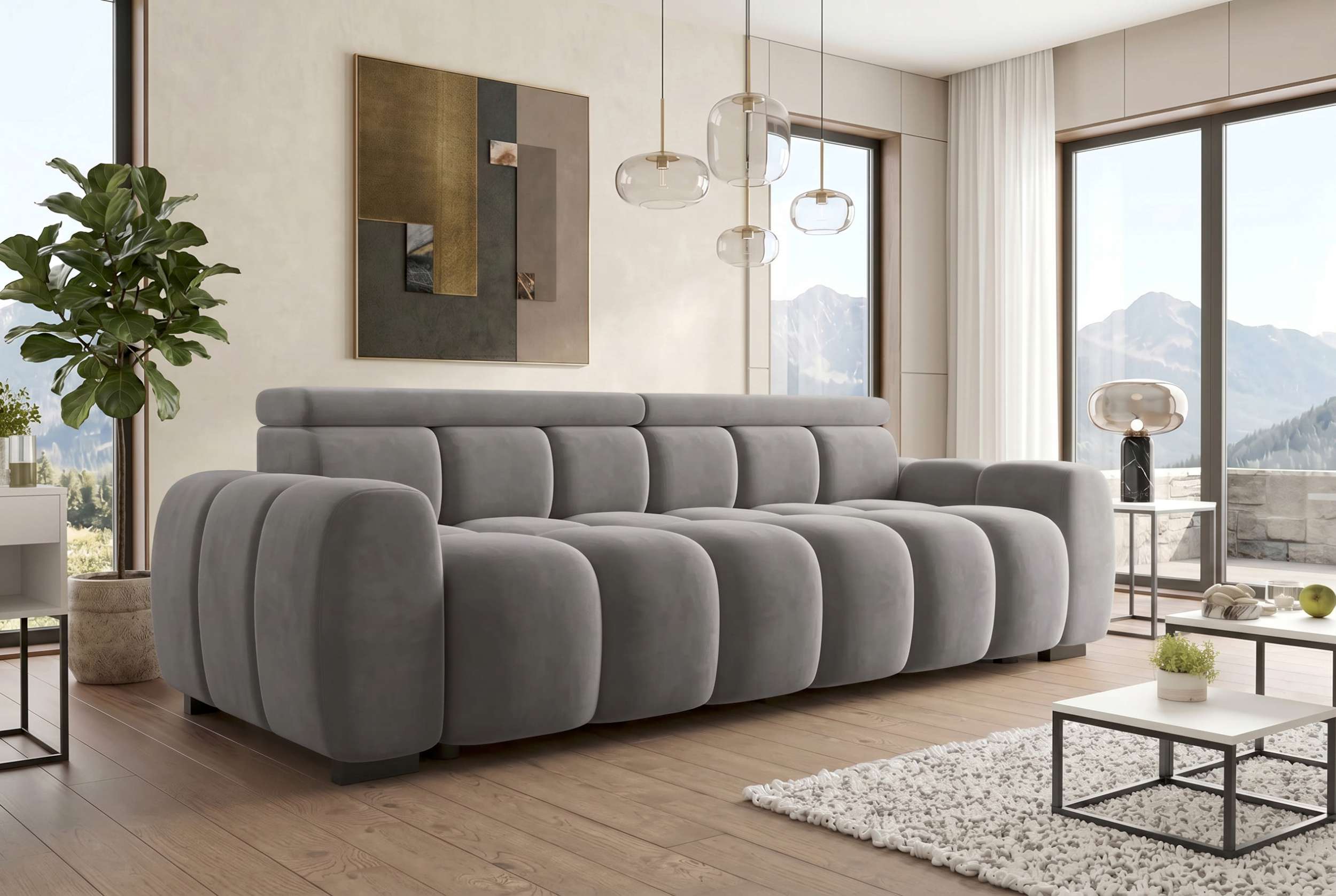 Bigsofa Santorin im Stoffbezug