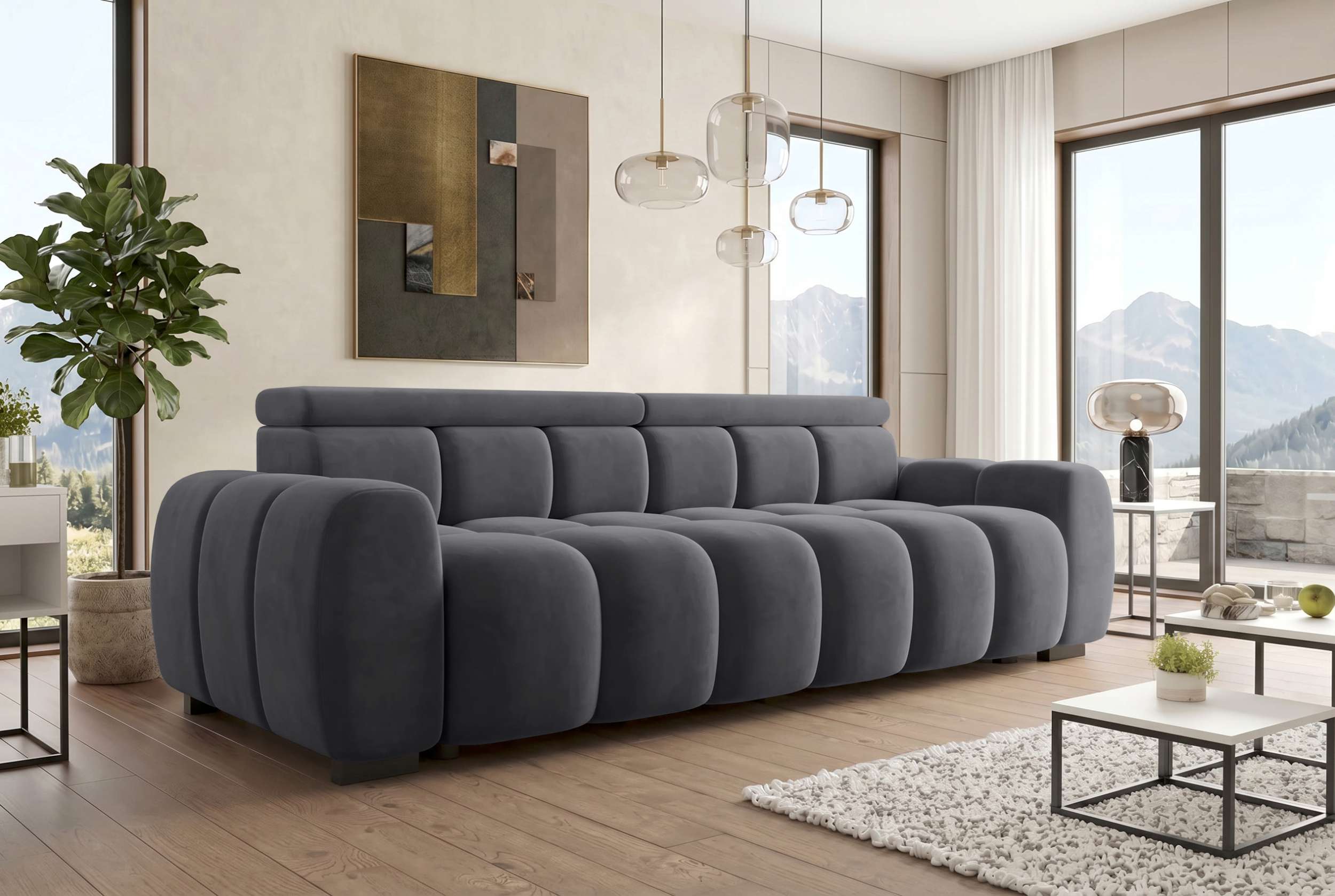 Bigsofa Santorin im Stoffbezug