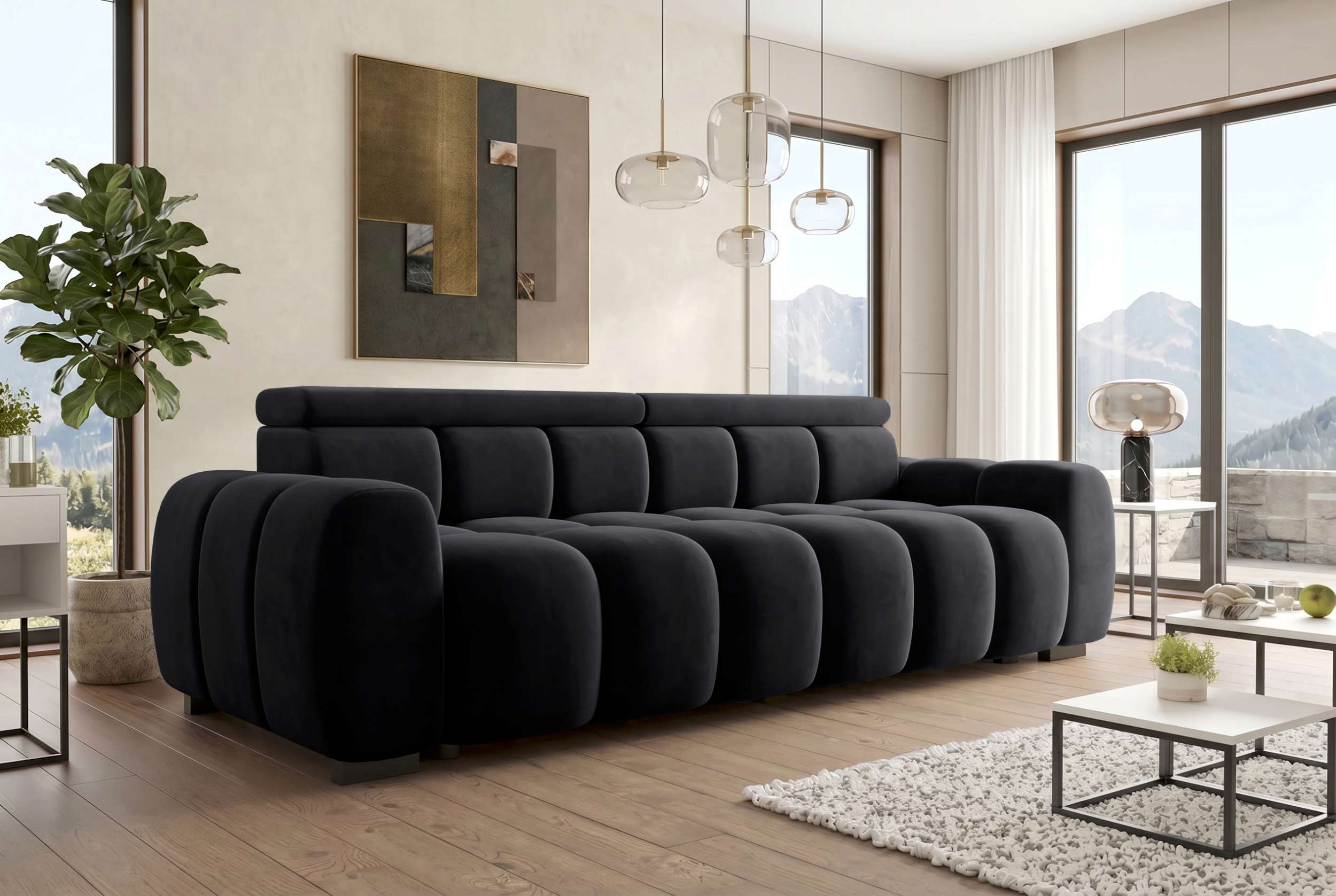 Bigsofa Santorin im Stoffbezug