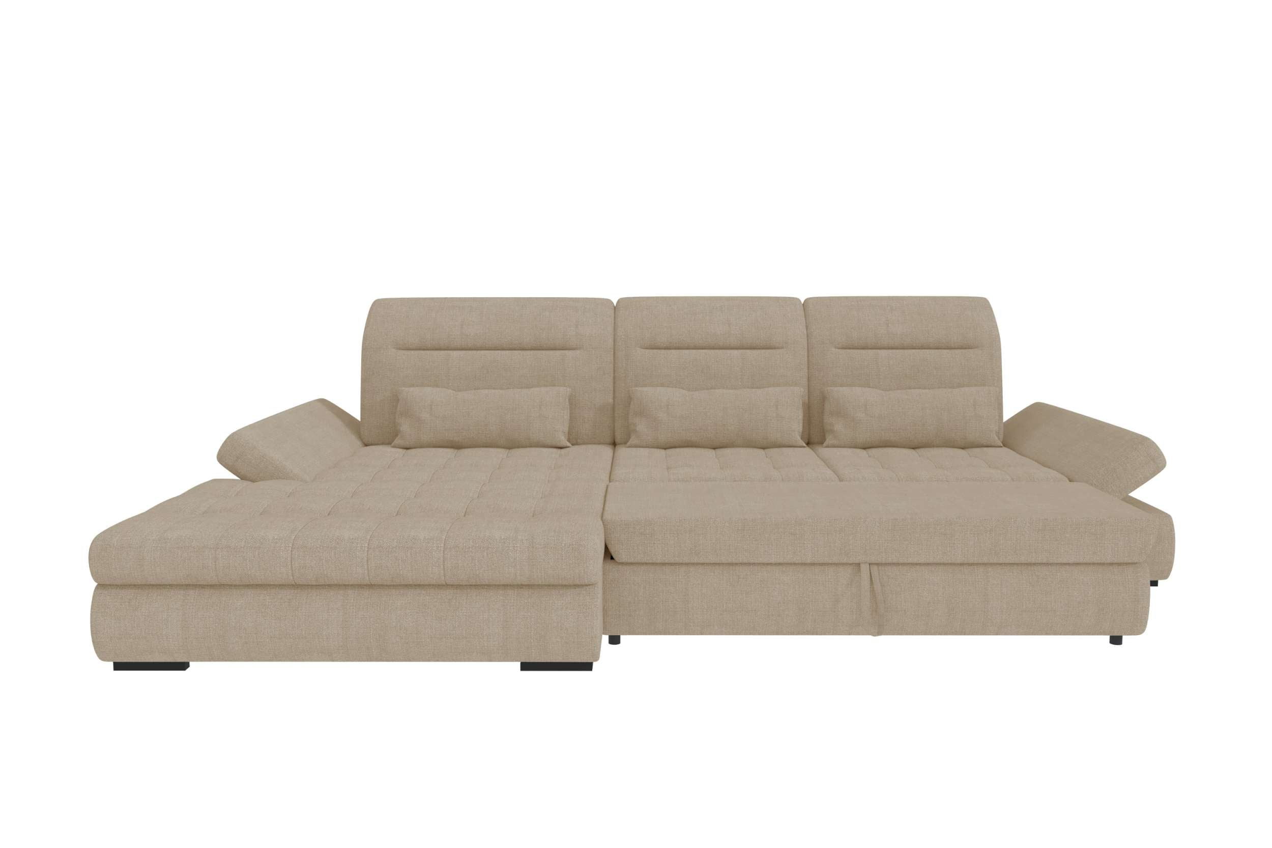 Polster Ecksofa Ares L Form Plus Creme
