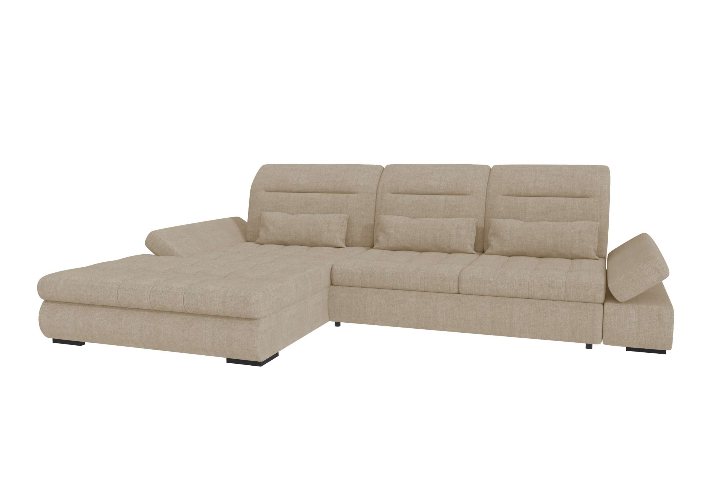 Polster Ecksofa Ares L Form Plus Creme