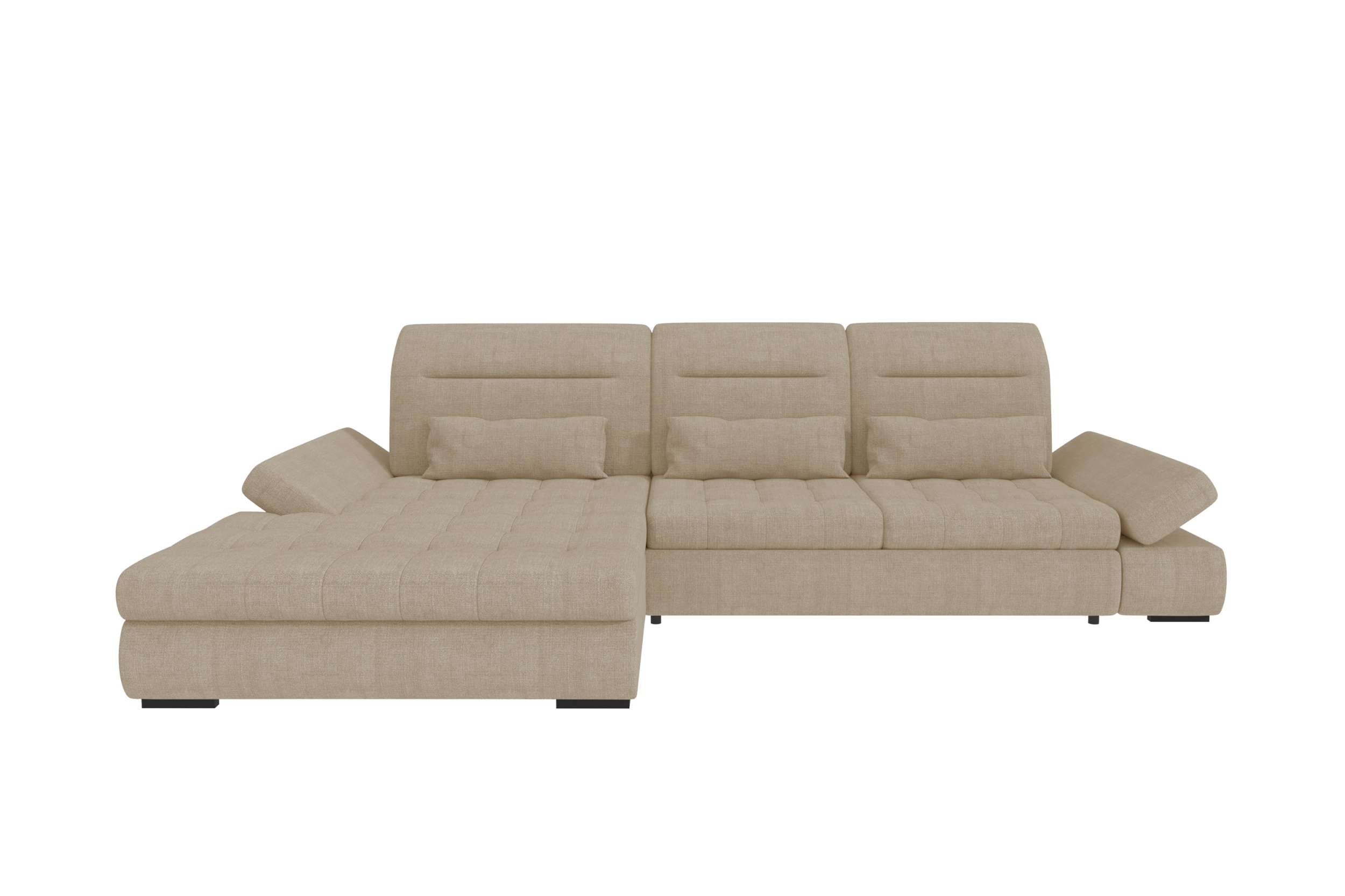 Polster Ecksofa Ares L Form Plus Creme