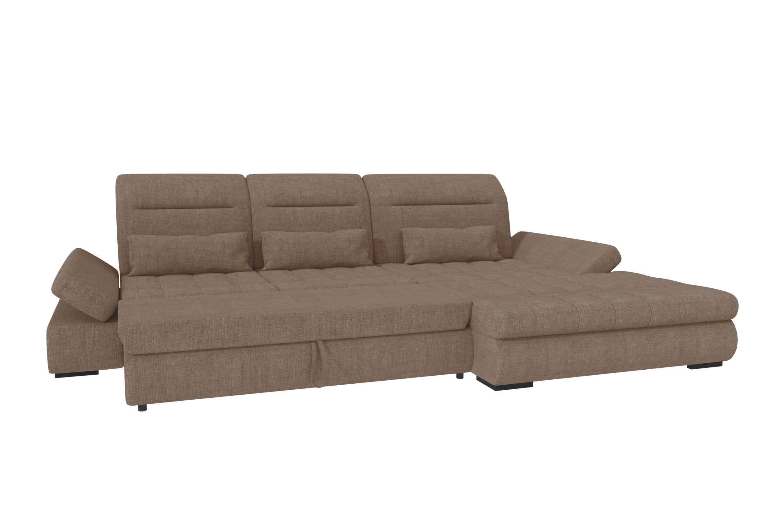 Ecksofa Ares L Form aus Stoff antilope