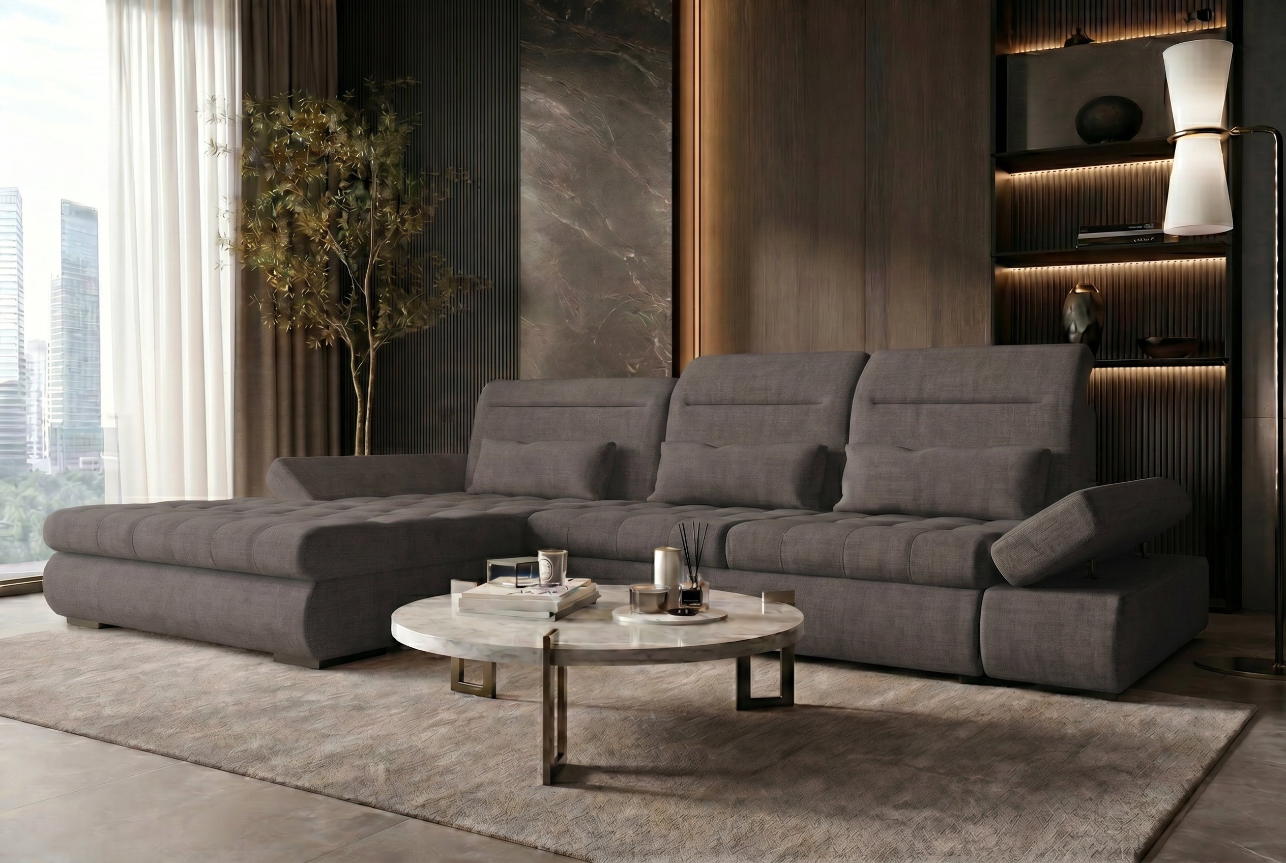 Polster Ecksofa Ares L Form Plus