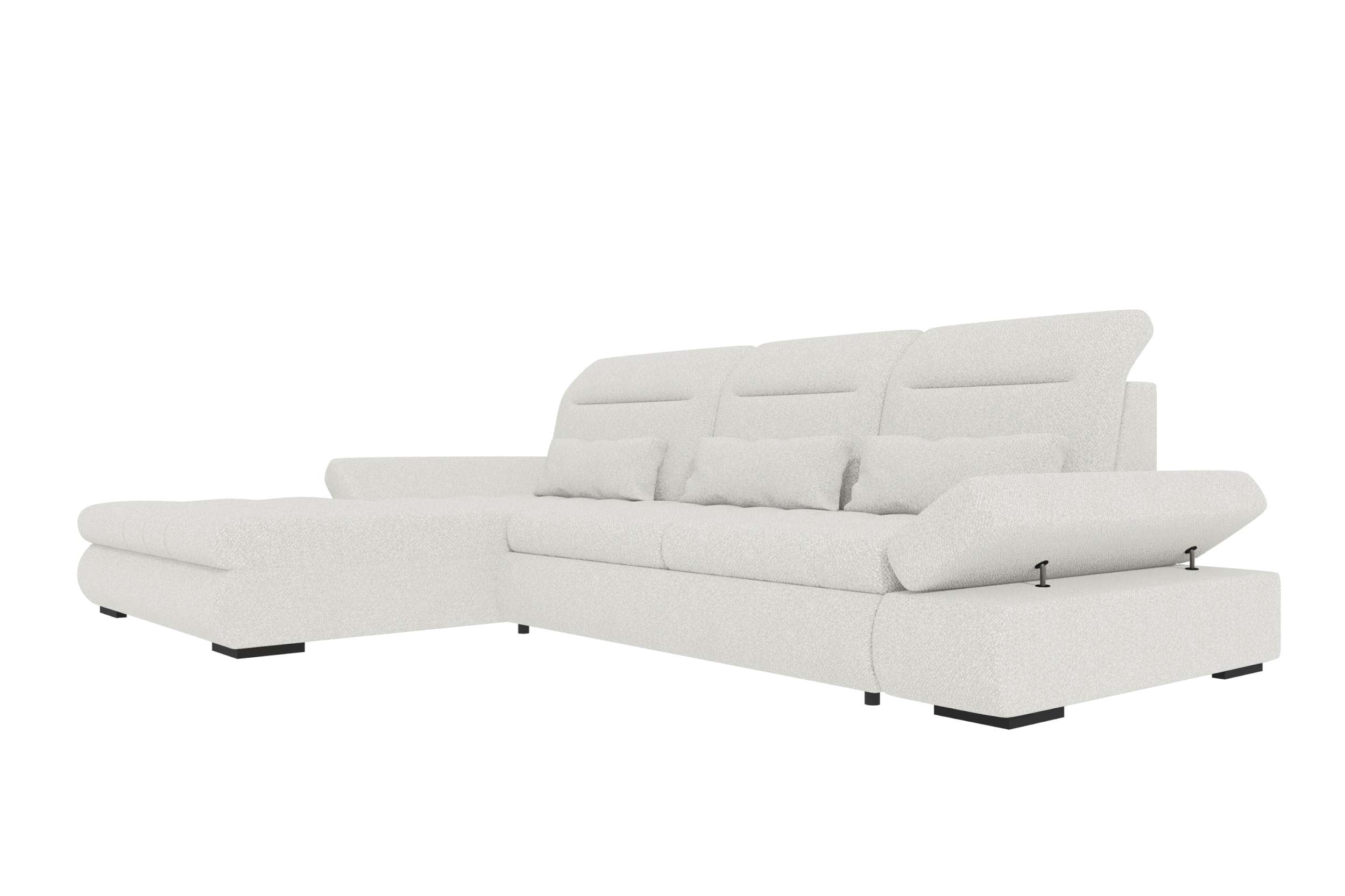 Polster Ecksofa Ares L Form Plus Creme