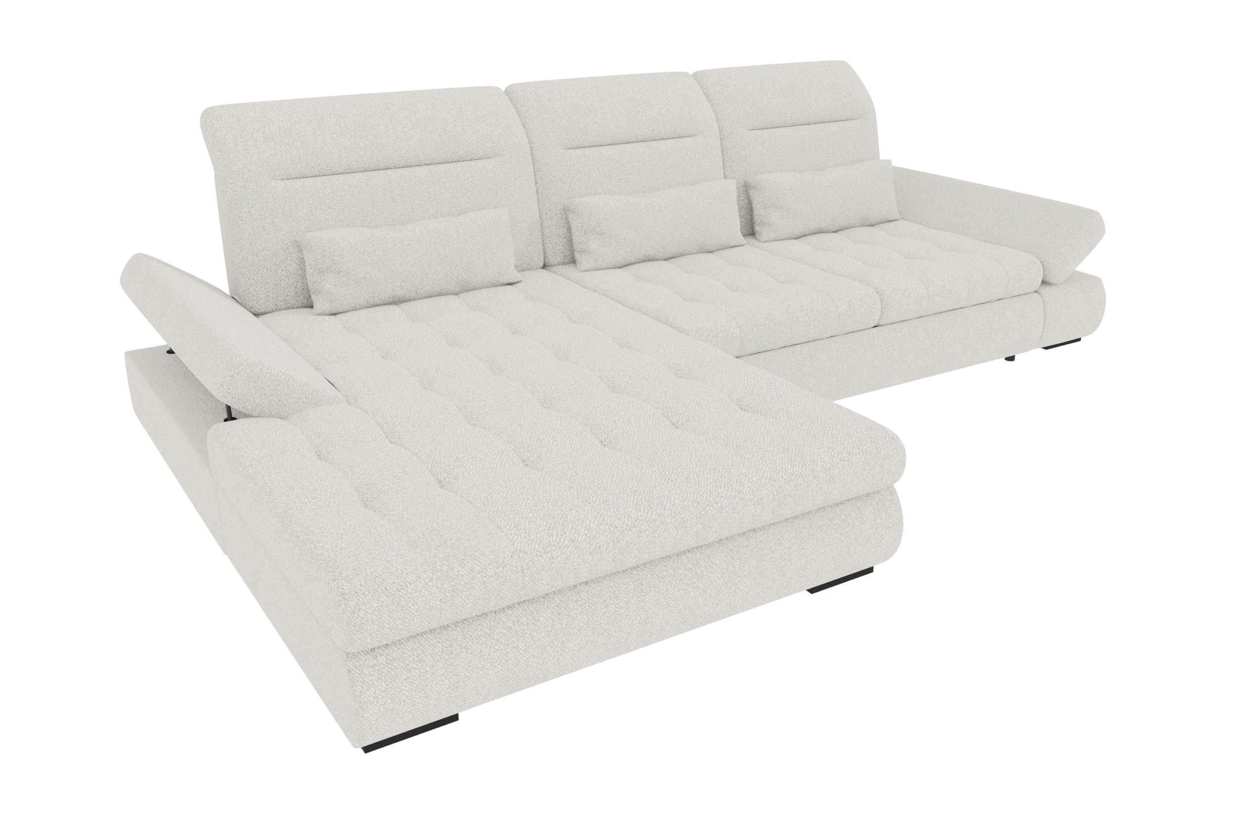 Polster Ecksofa Ares L Form Plus Creme