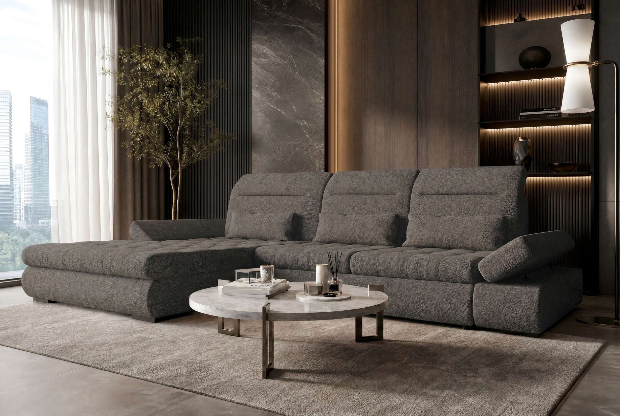 Polster Ecksofa Ares L Form Plus