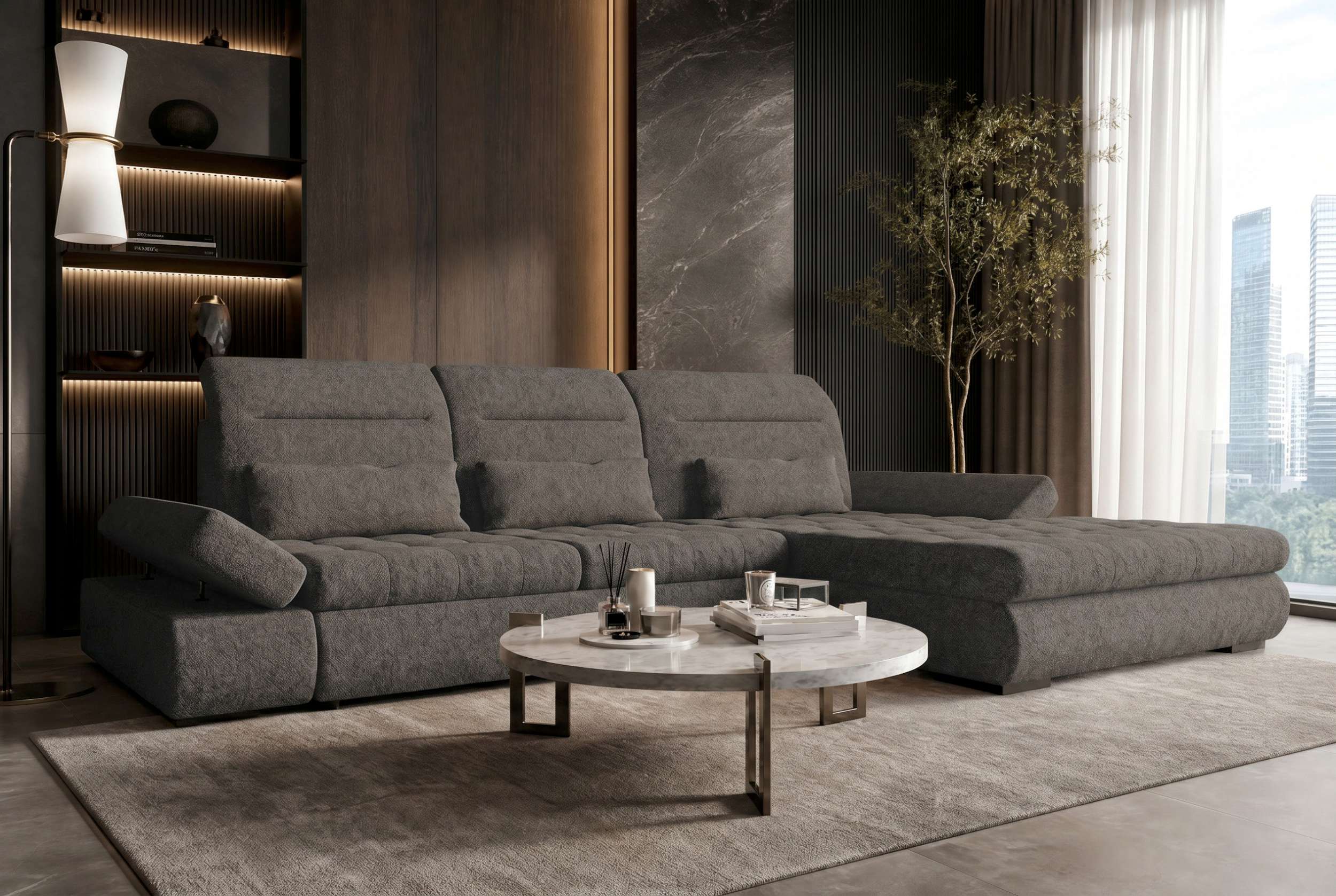 Polster Ecksofa Ares L Form Plus