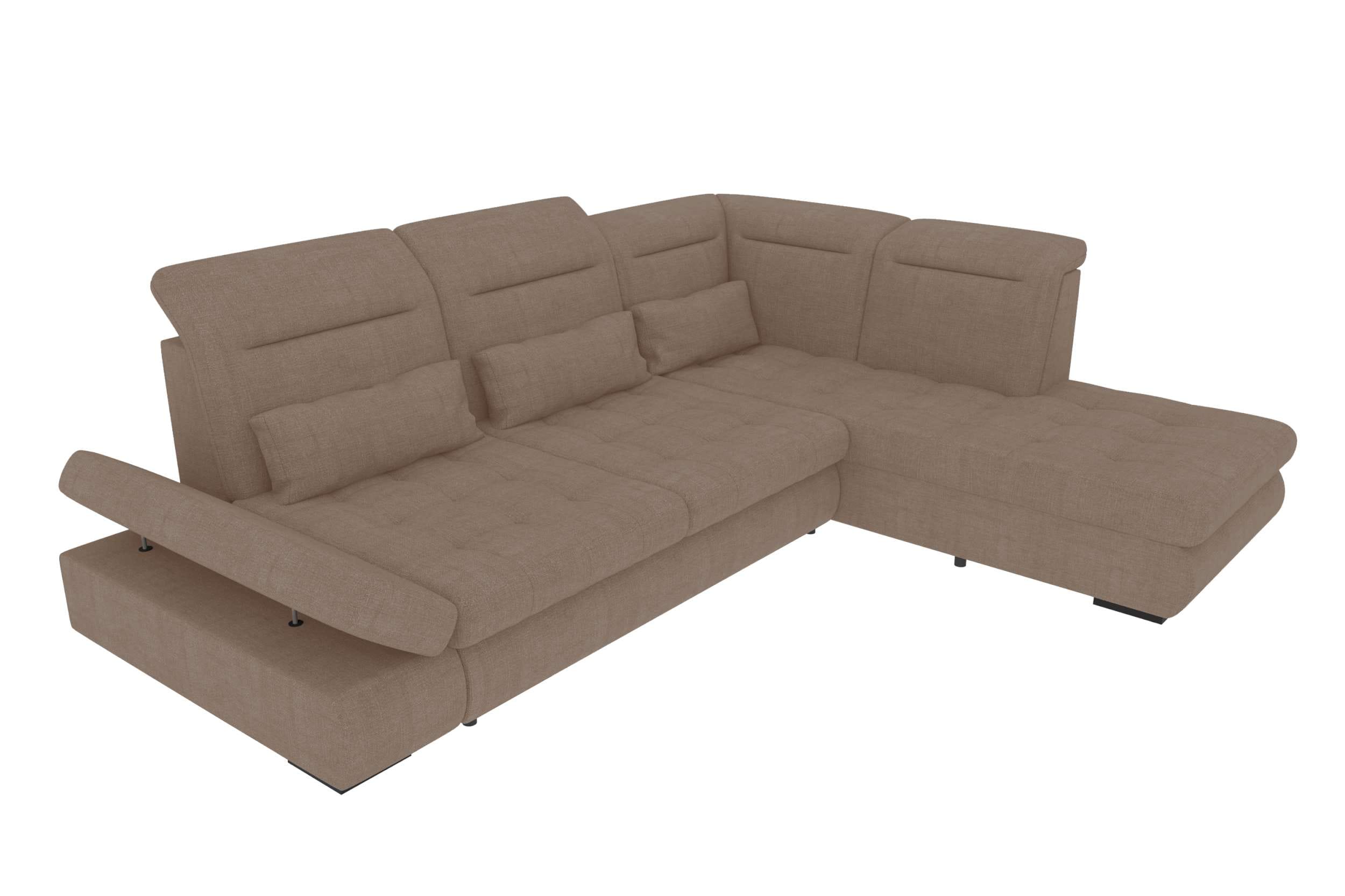 Stoff Ecksofa Ares L Form antilope