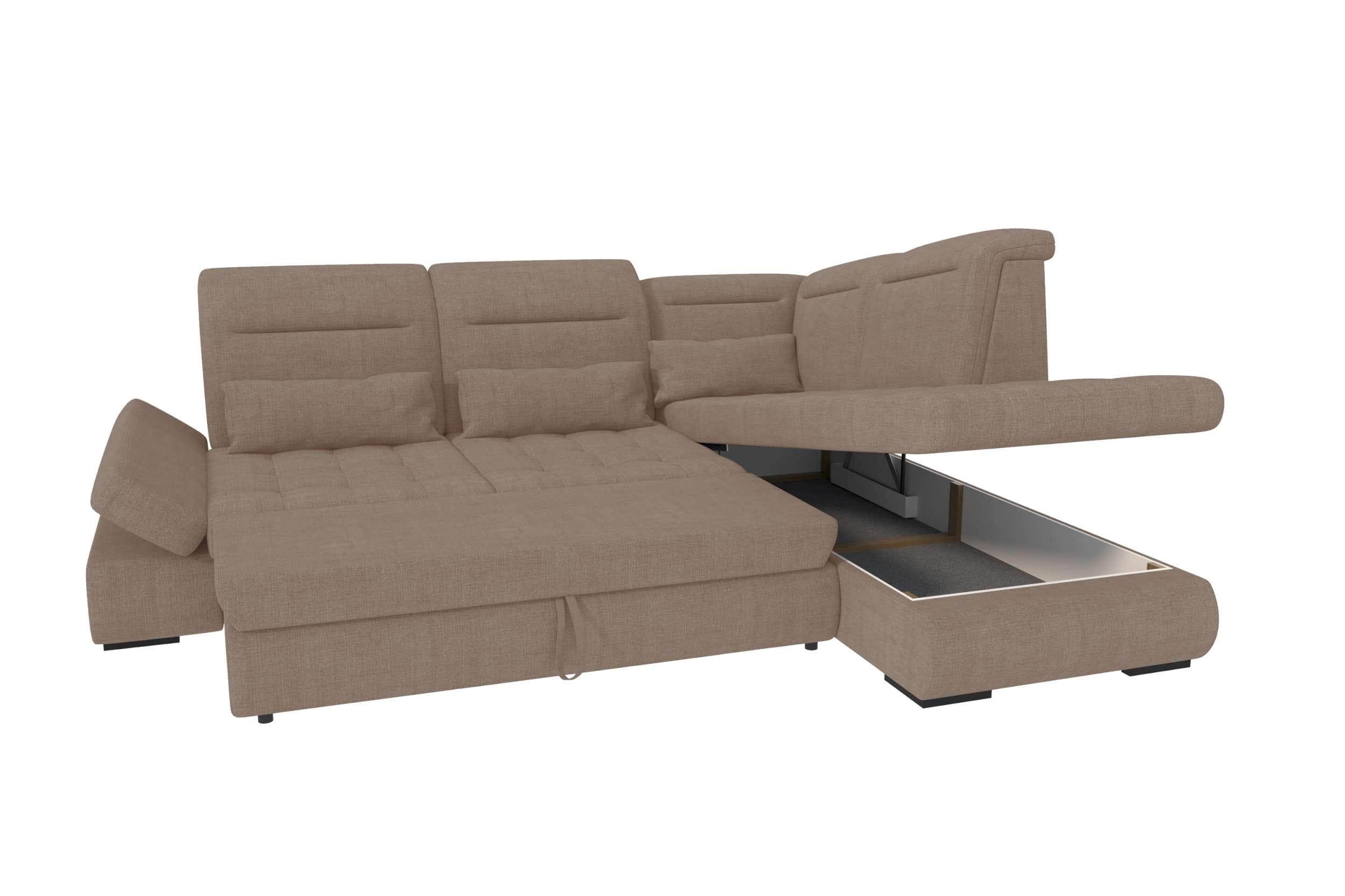 Stoff Ecksofa Ares L Form antilope