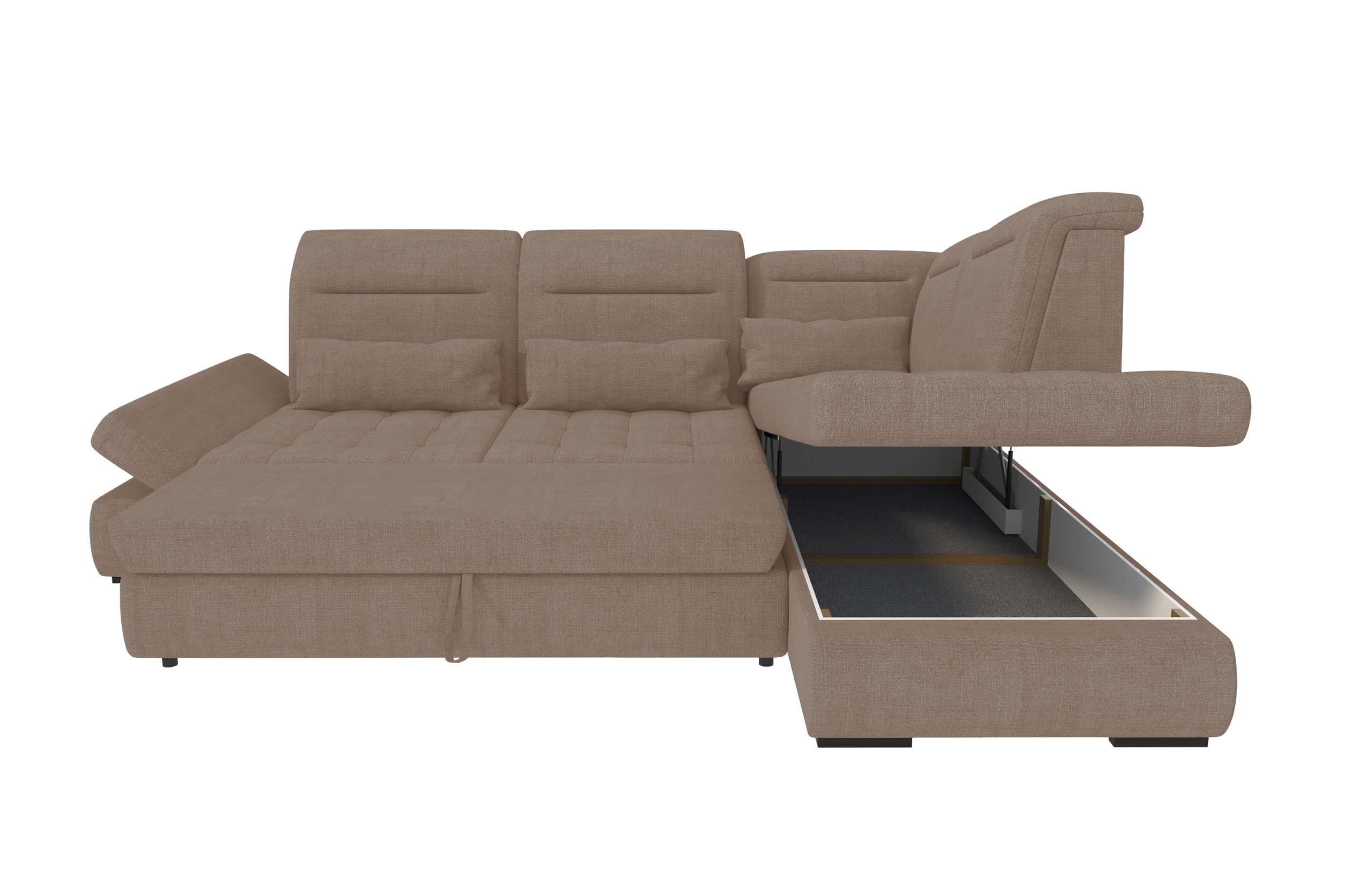 Stoff Ecksofa Ares L Form antilope
