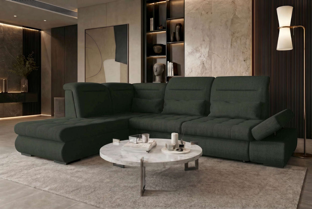 Stoff Ecksofa Ares L-Form