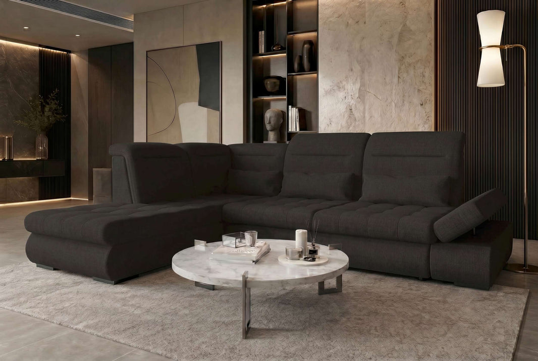 Stoff Ecksofa Ares L Form