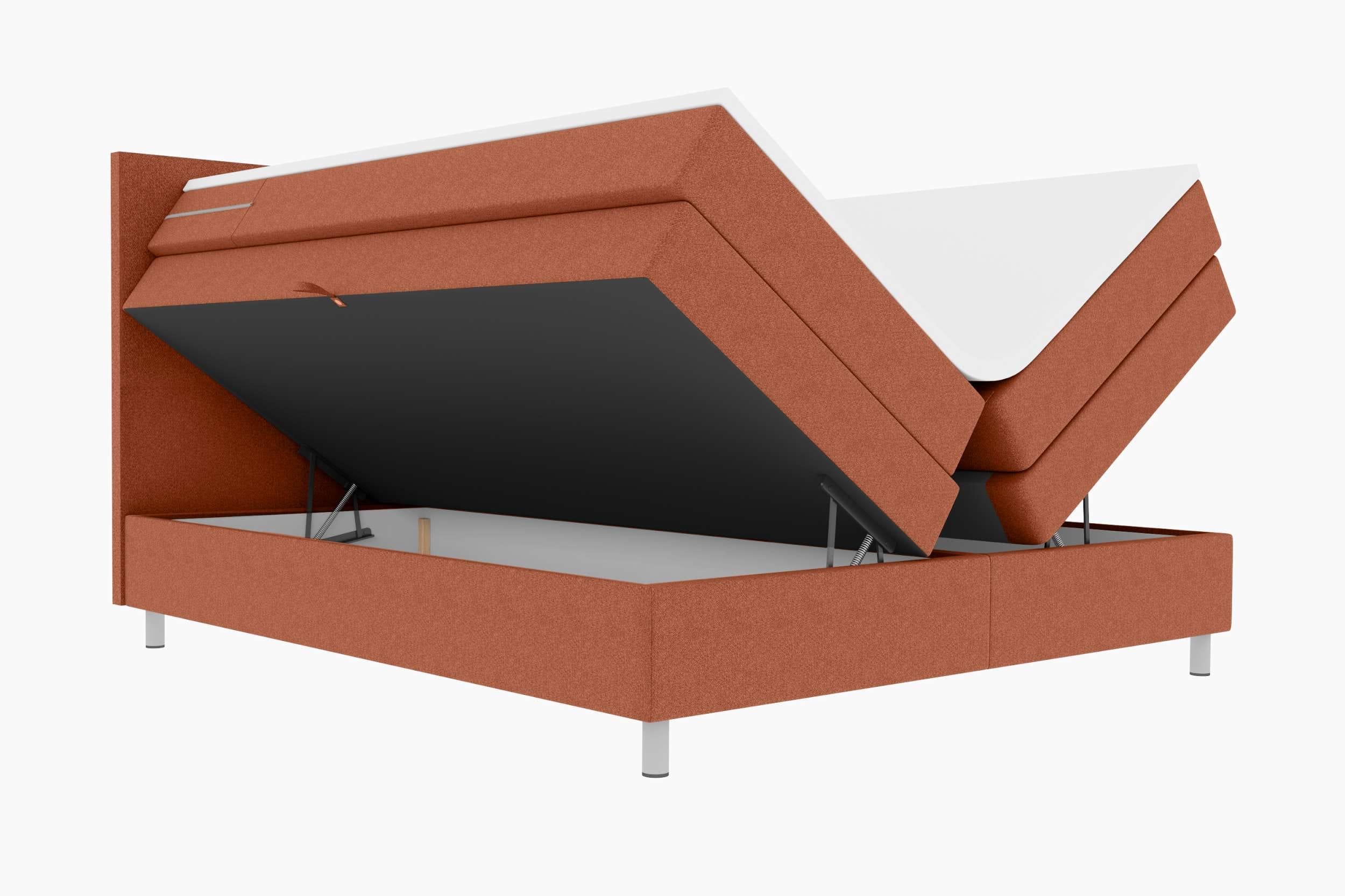 Boxspringbett Celina Rostfarben