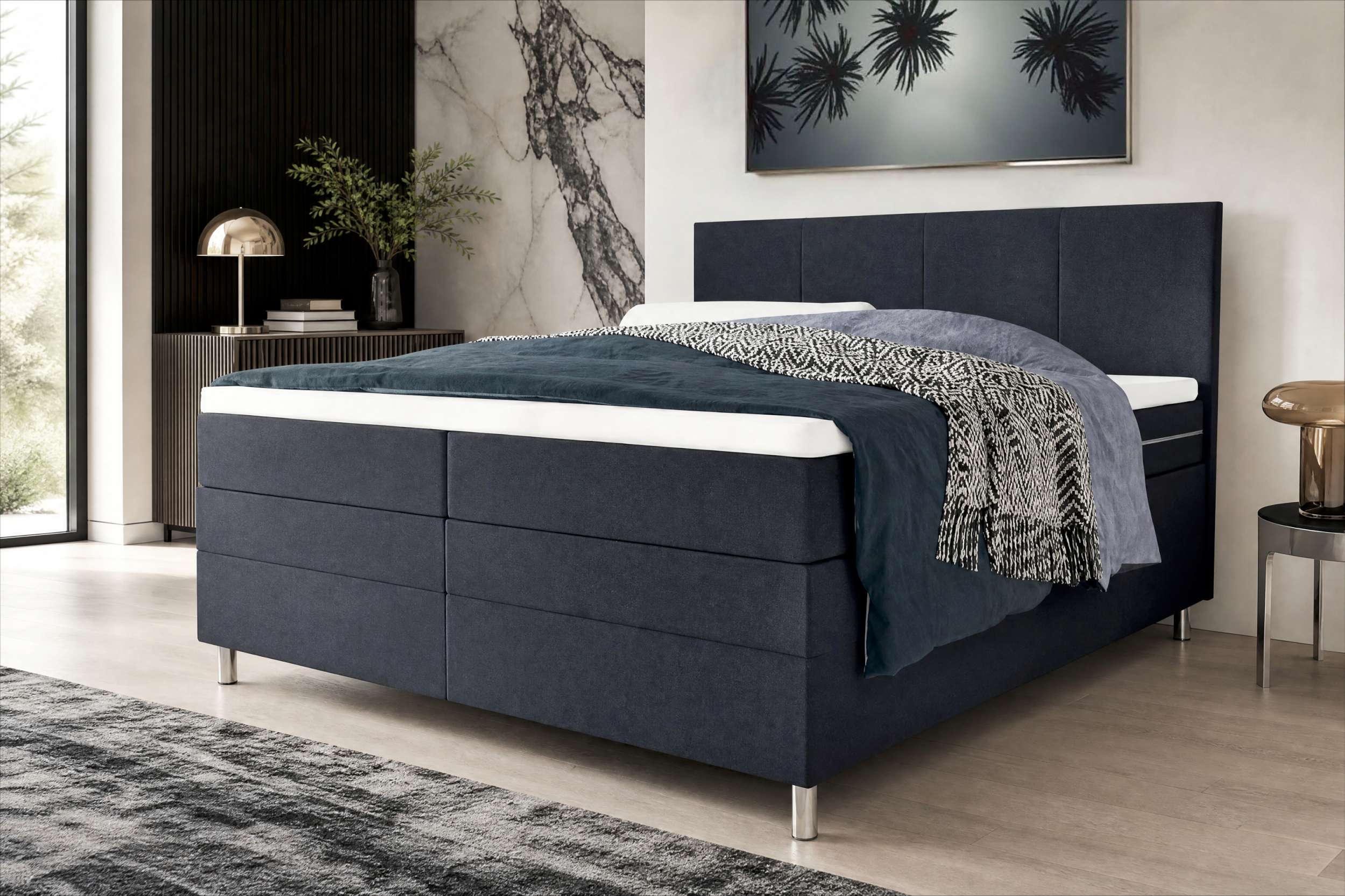 Boxspringbett Celina Anthrazit