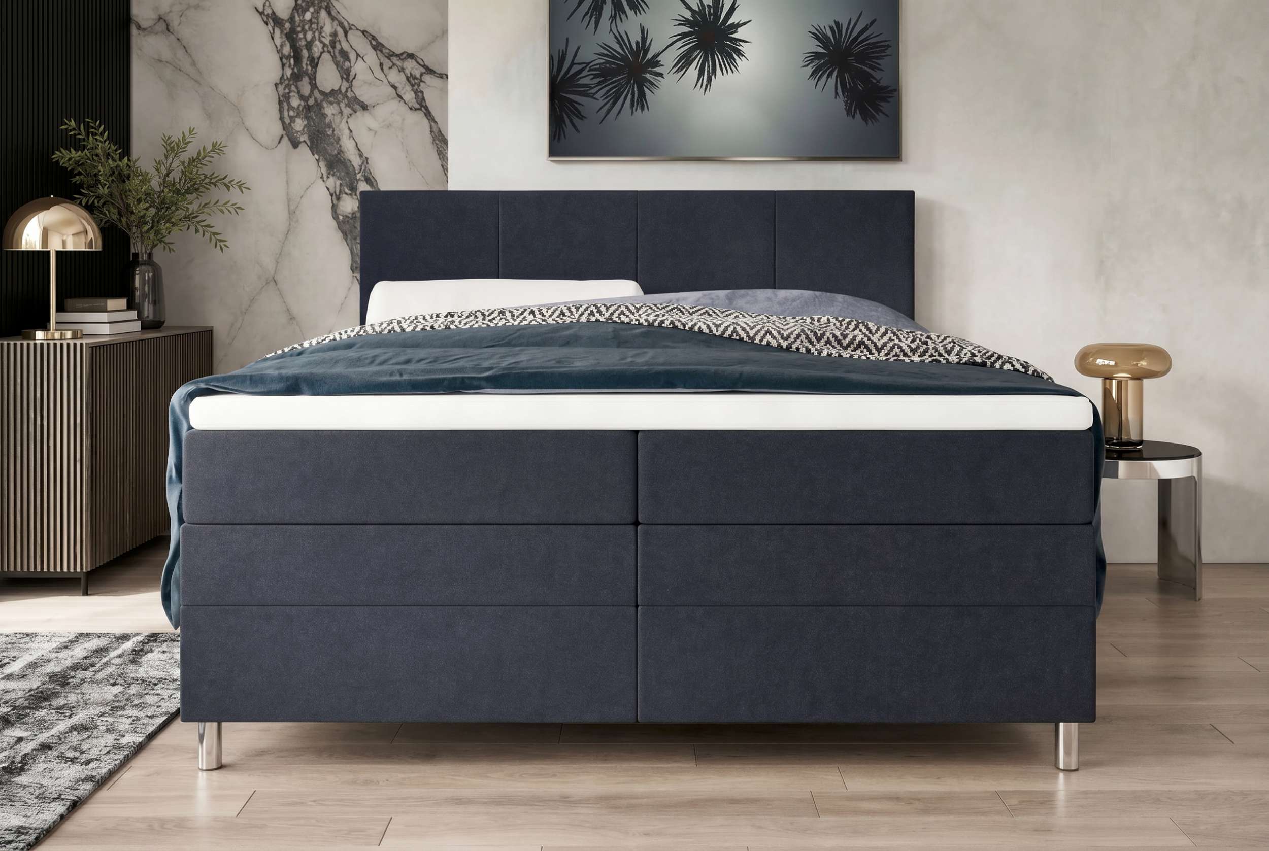 Boxspringbett Celina Anthrazit