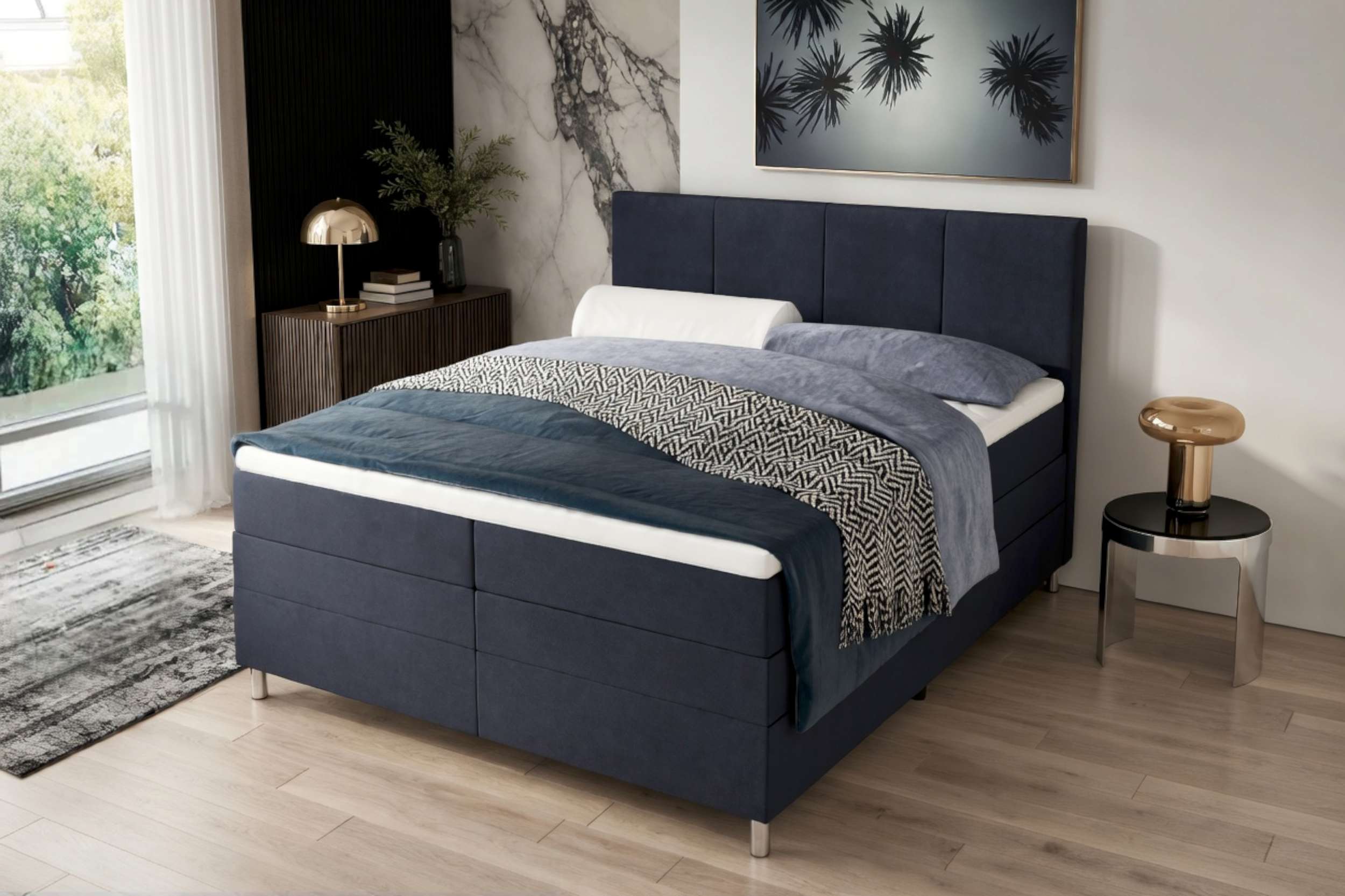 Boxspringbett Celina Anthrazit