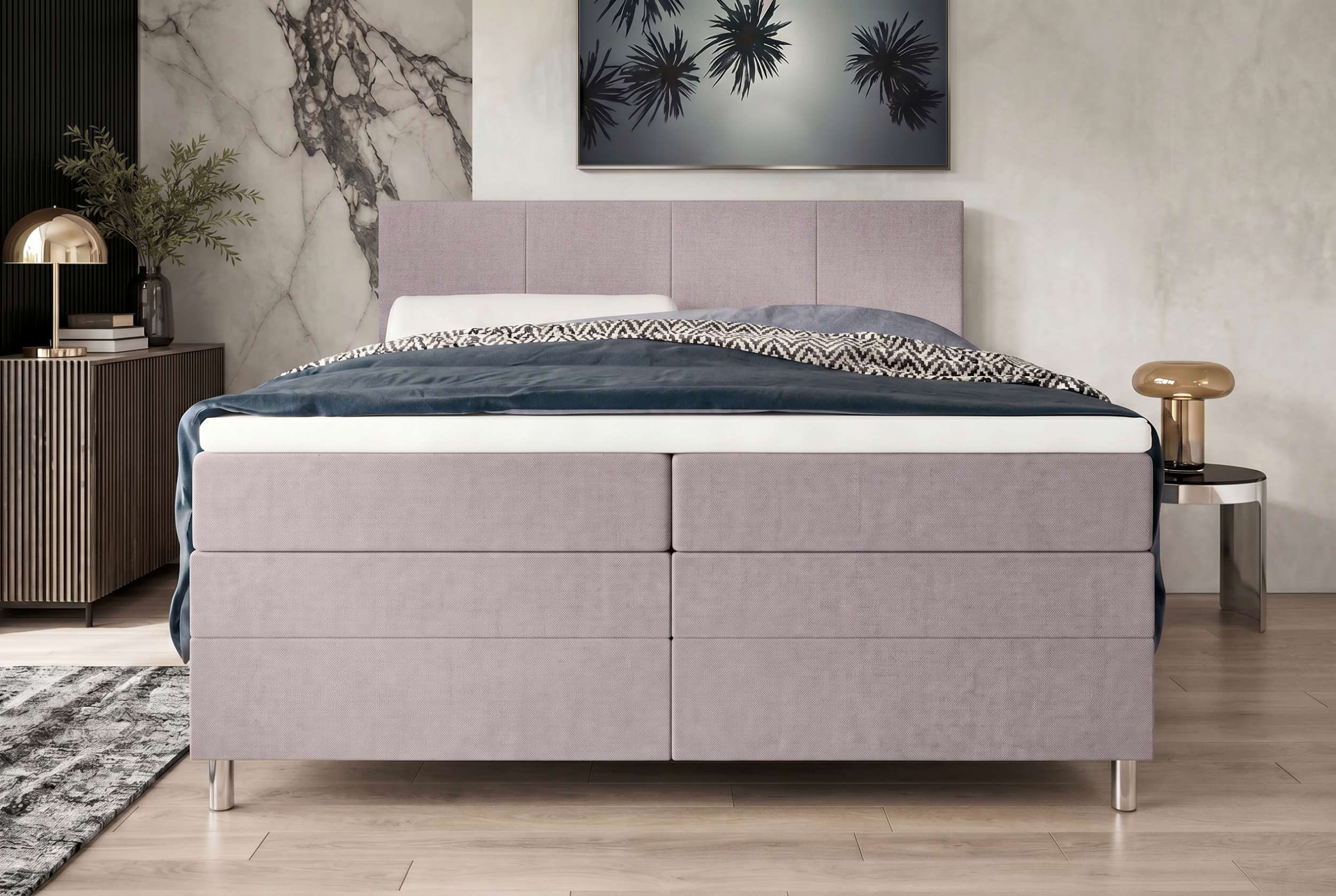 Boxspringbett Celina Beige