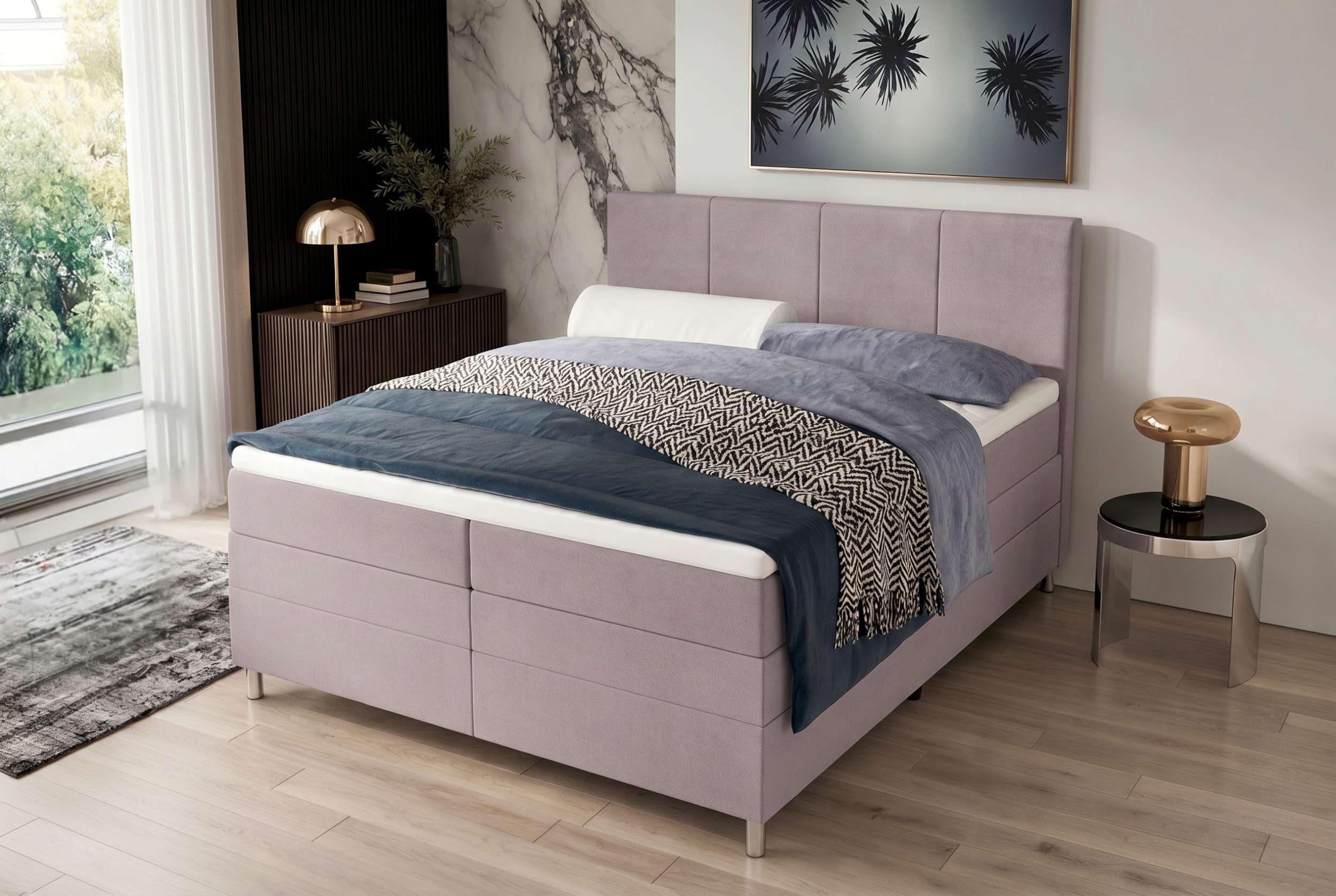 Boxspringbett Celina Beige