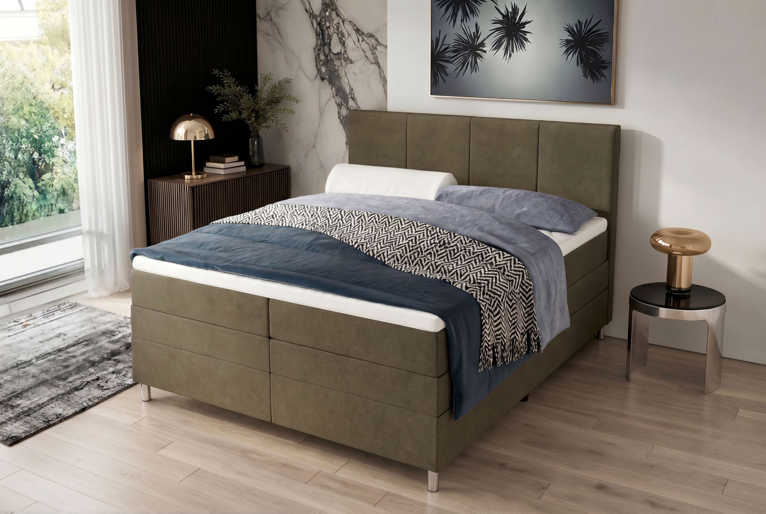 Boxspringbett Celina Olive