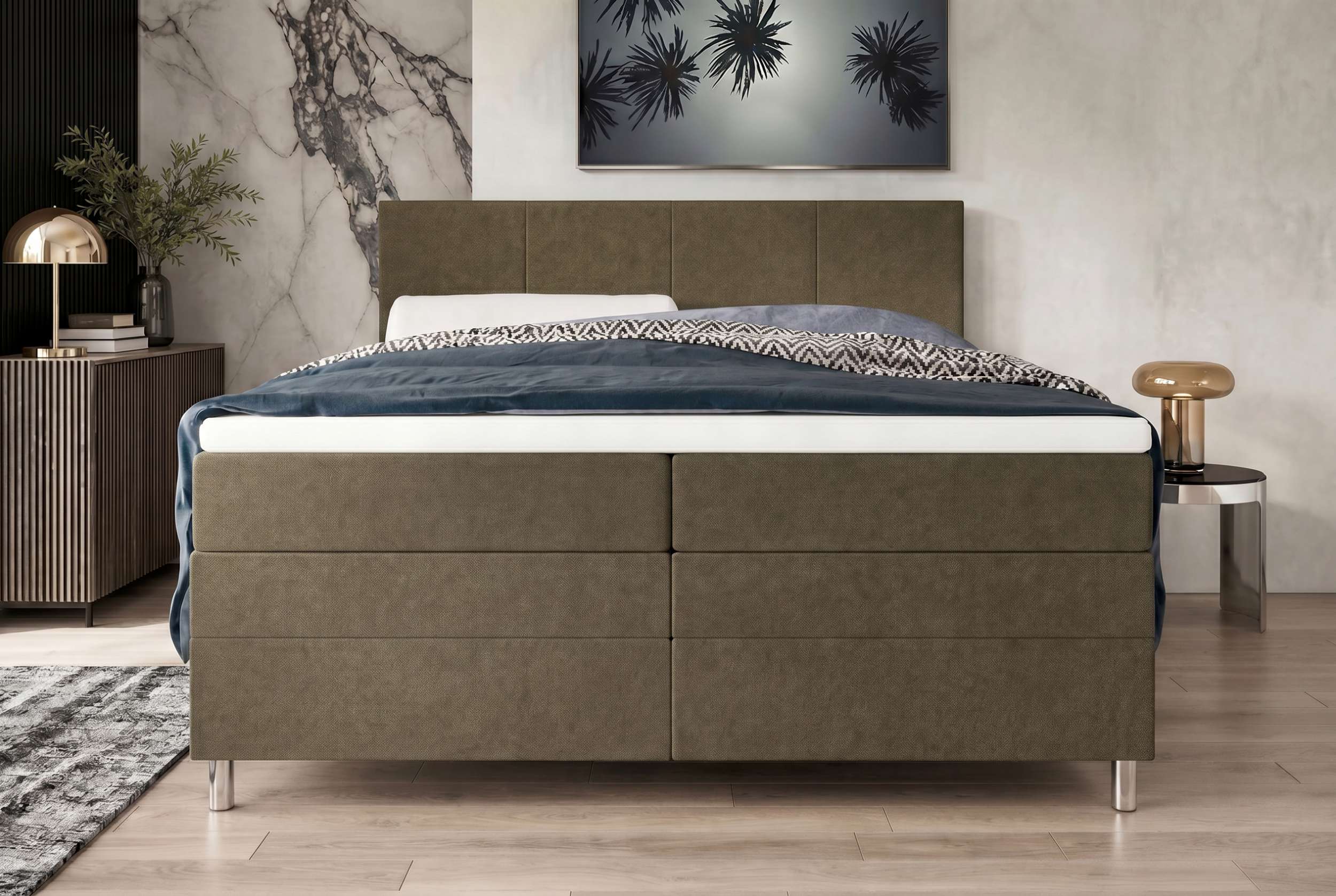 Boxspringbett Celina Olive