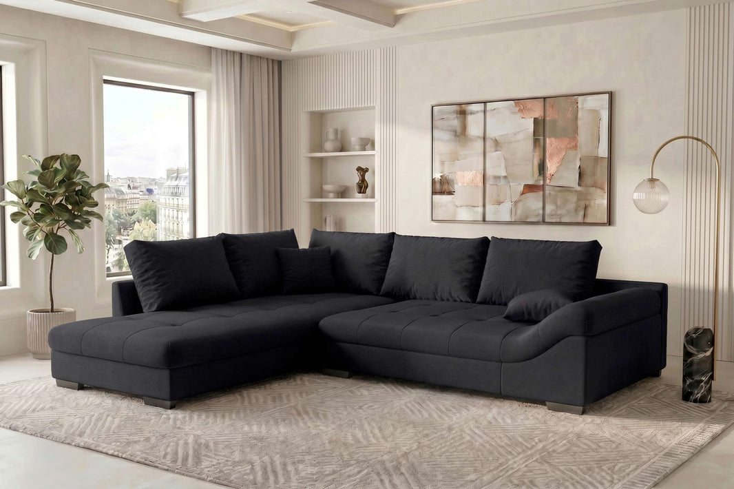 Couch Mykonos L-Form in Stoff