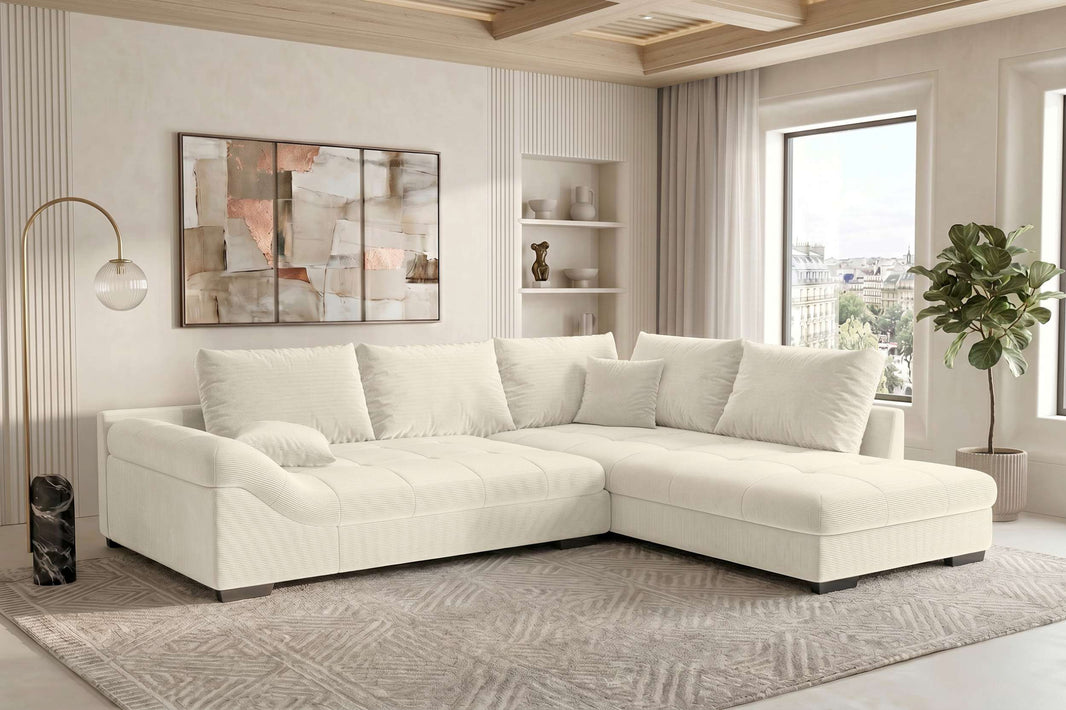 Couch Mykonos L Form in Stoff