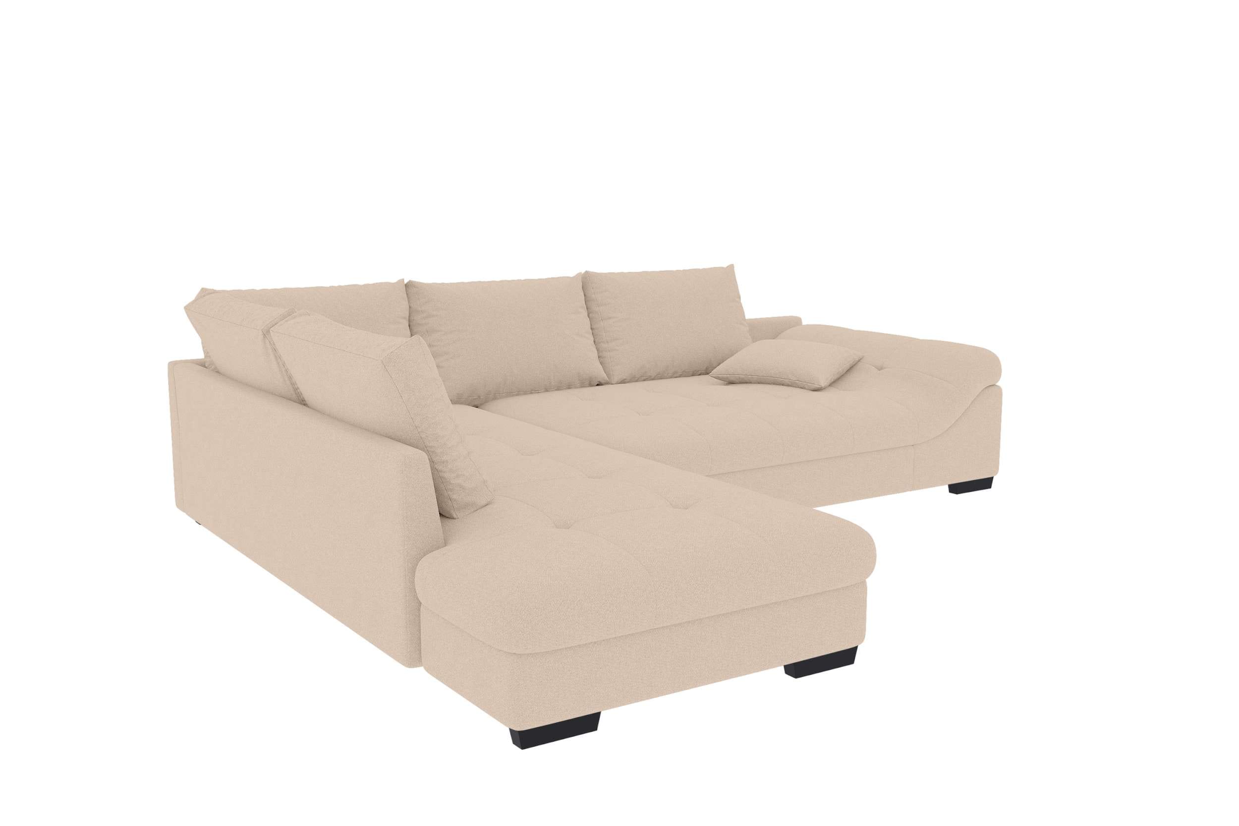 Couch Mykonos L-Form in Stoff Beige