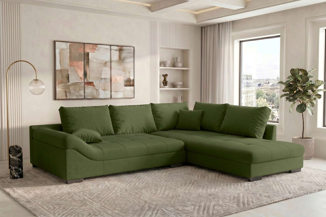 Couch Mykonos L-Form in Stoff