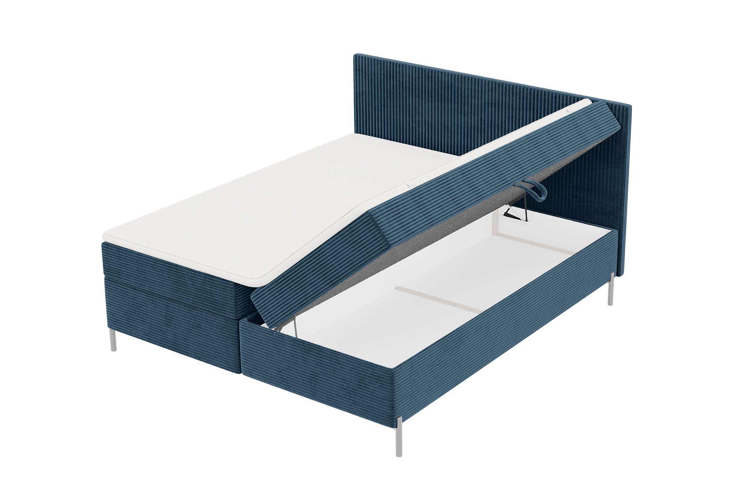 Boxspringbett Elysio Blau