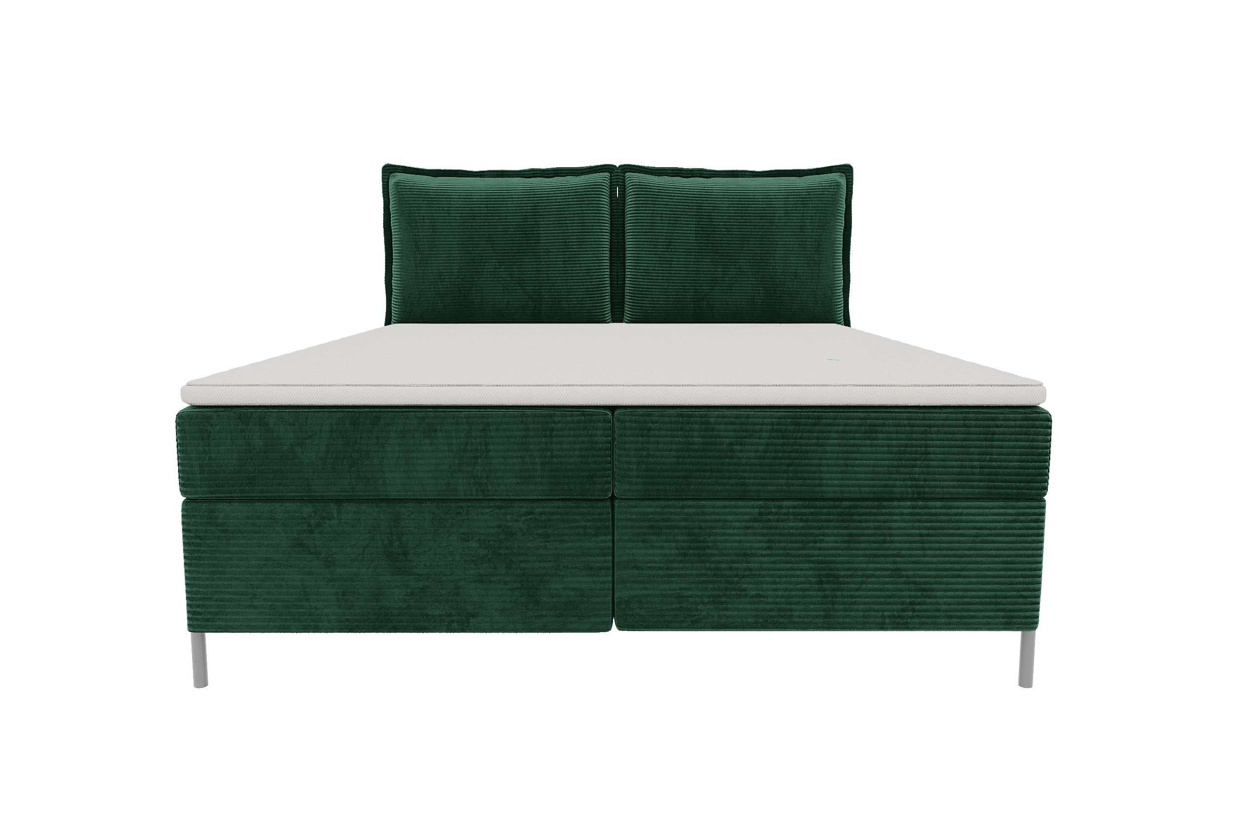 Boxspringbett Elysio Dunkelgrün