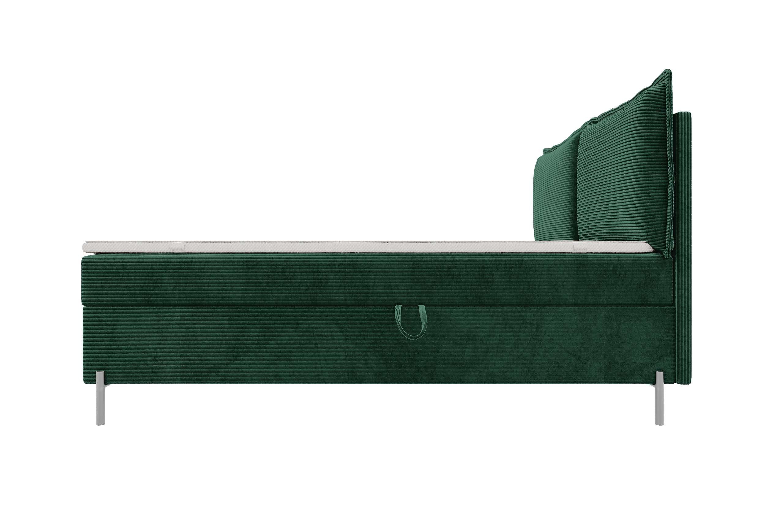 Boxspringbett Elysio Dunkelgrün