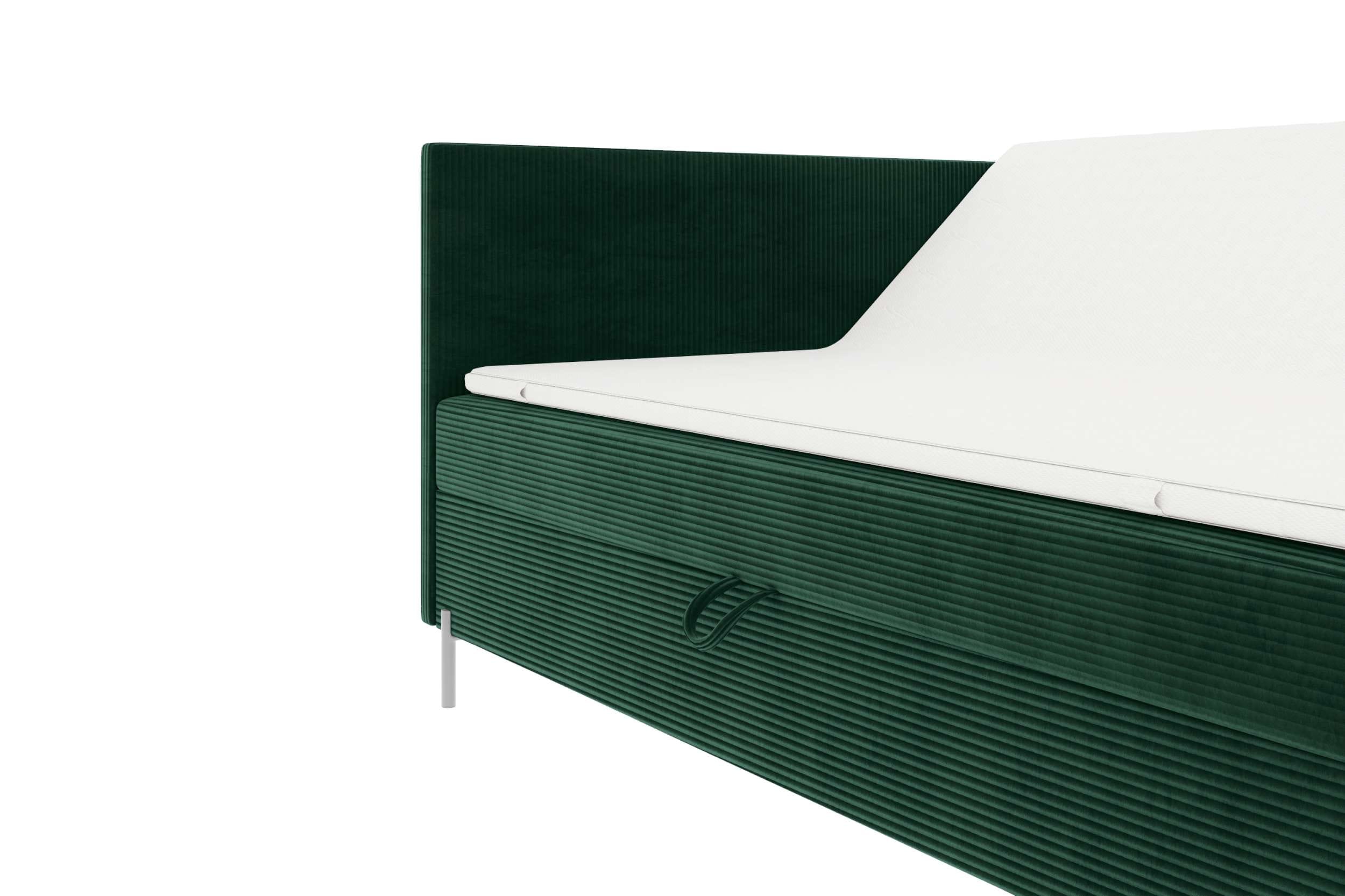 Boxspringbett Elysio Dunkelgrün