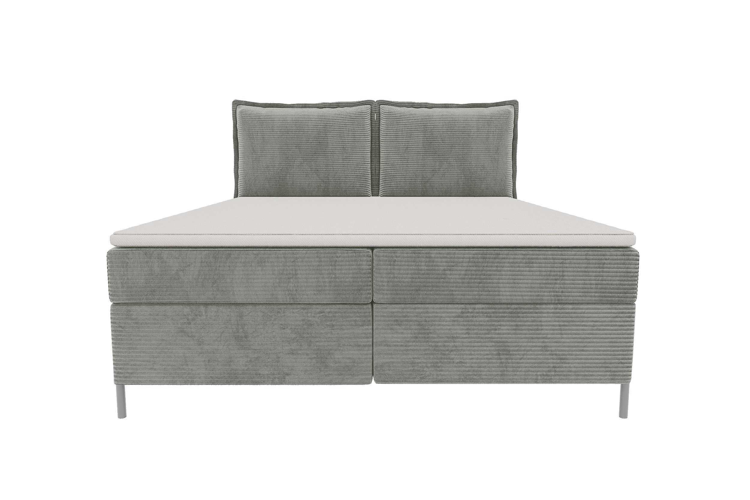 Boxspringbett Elysio Hellgrau