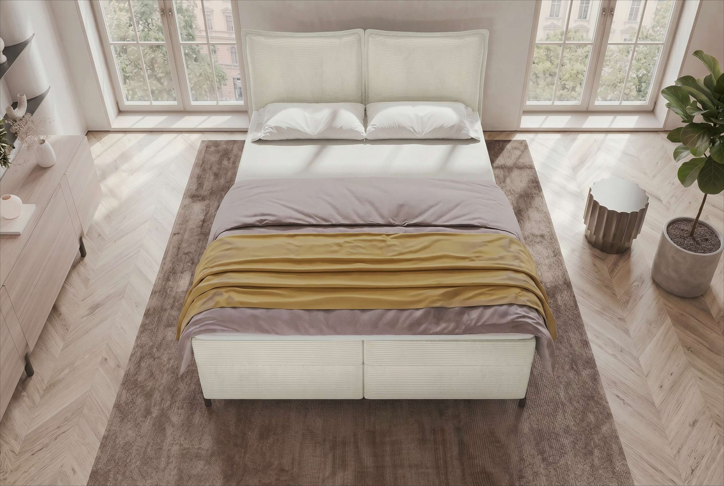 Boxspringbett Elysio Greige