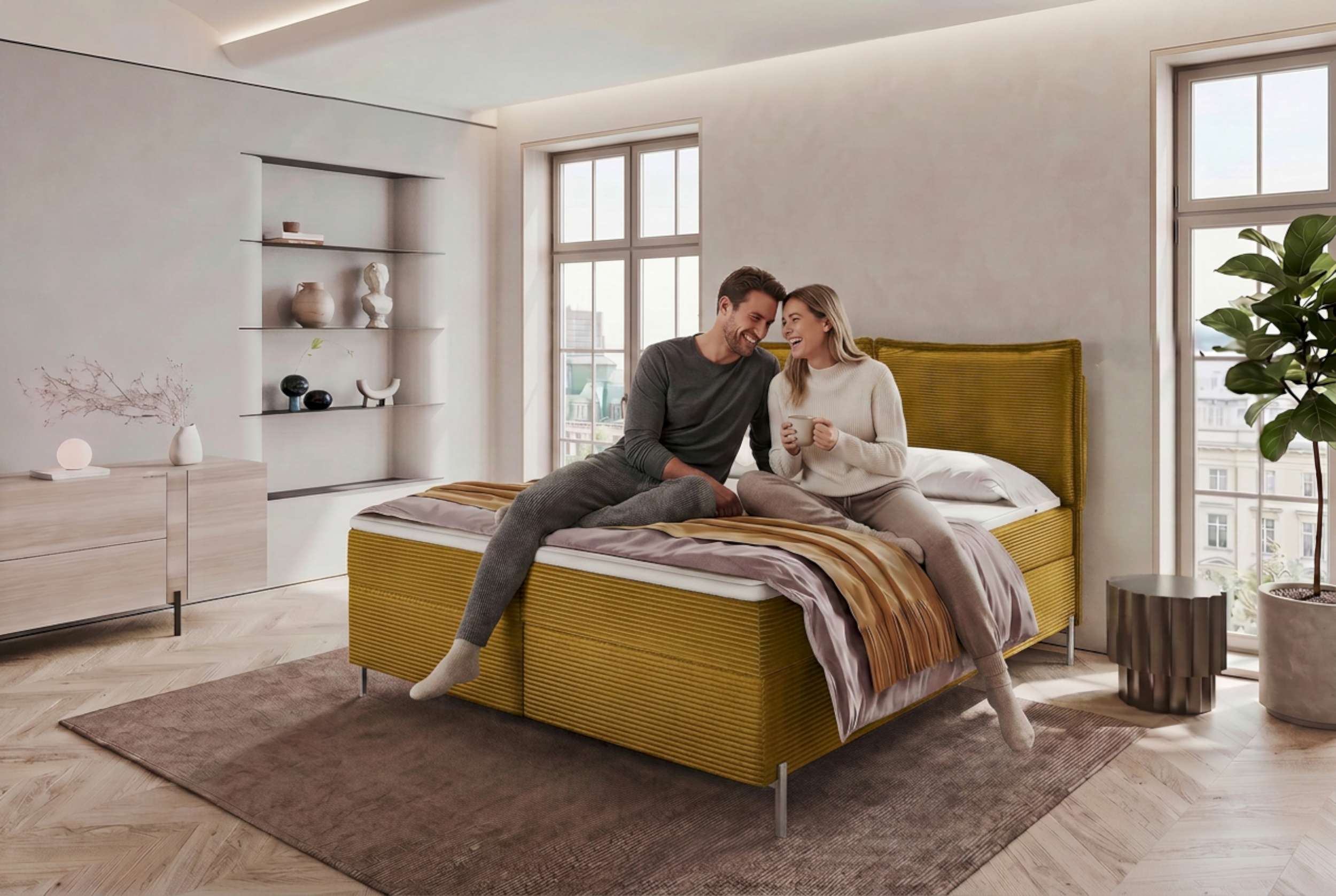 Boxspringbett Elysio Gold